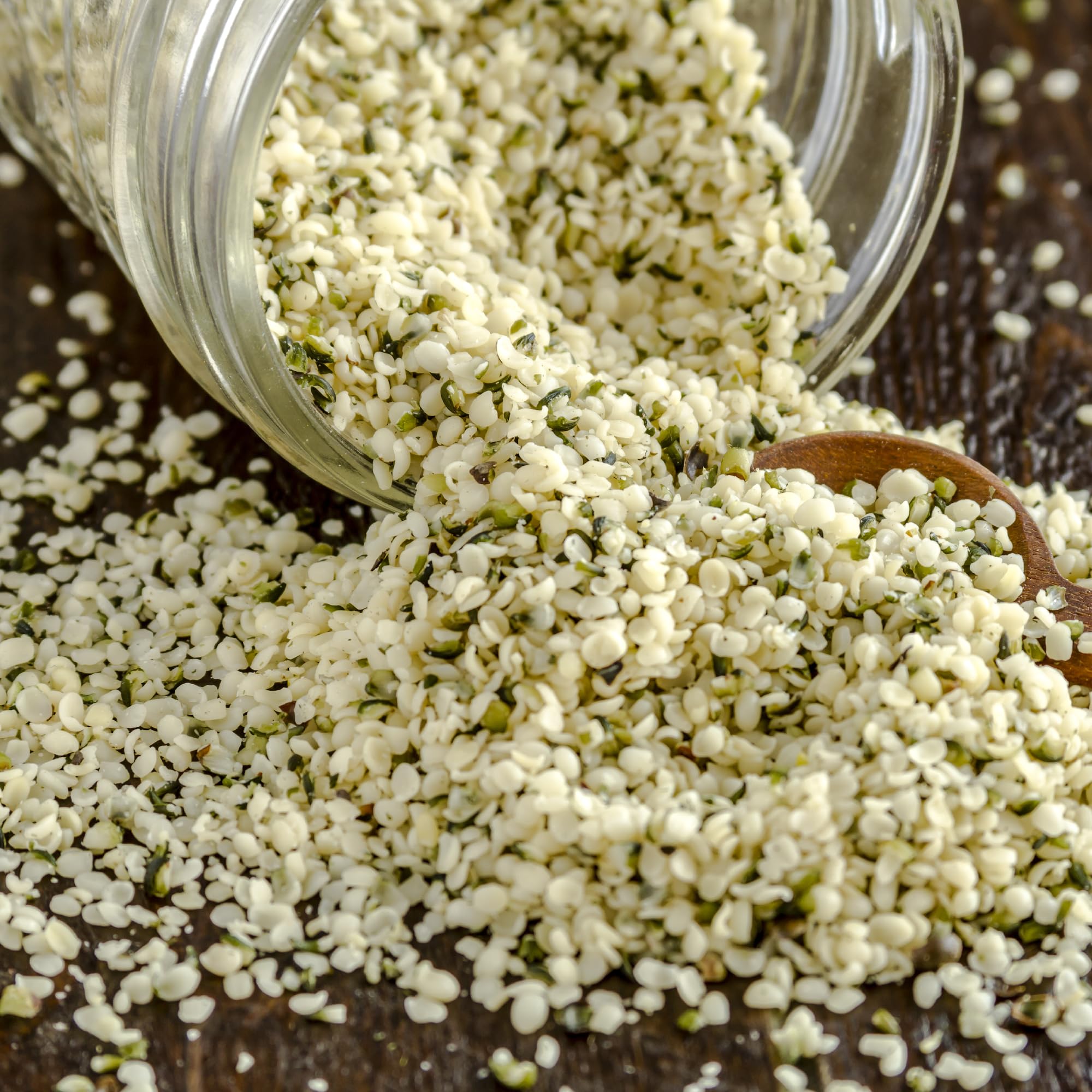 Organic Raw Hulled Hemp Hearts by Wilderness Poets - 32oz to 2lb Bulk Pack | Premium Superfood for Smoothies, Salads & Baking | USDA Certified, Vegan & Gluten-Free Protein Source