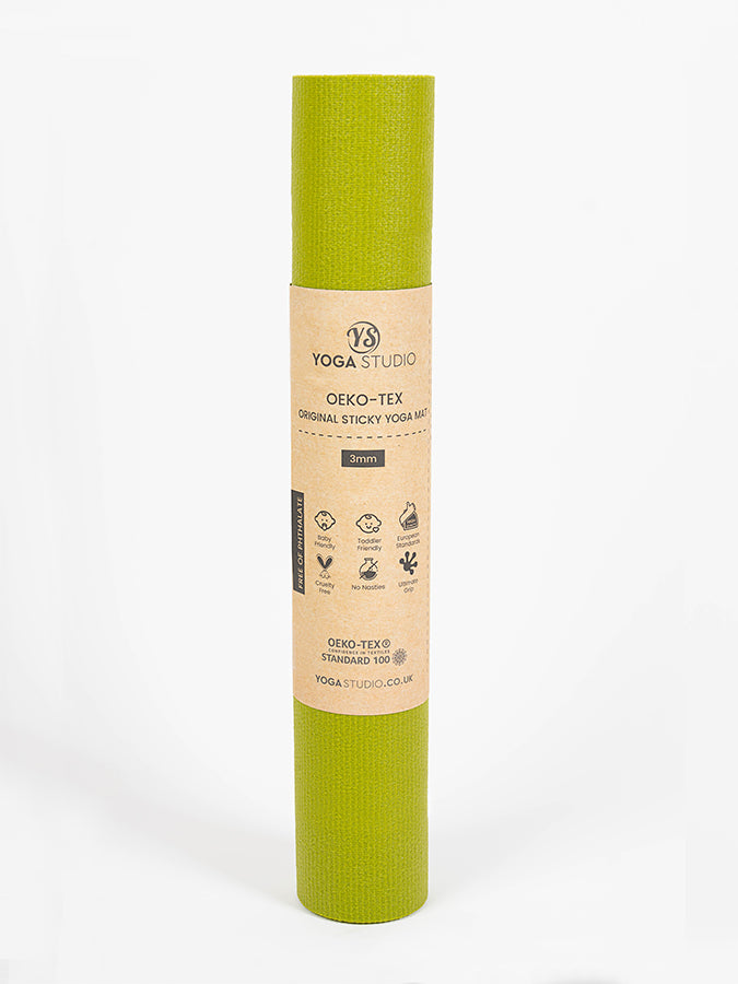 Eco-Friendly Travel Yoga Mat 3mm - Oeko-Tex Certified Non-Slip Exercise Mat for Yoga, Pilates & Home Workouts - Perfect for Travel, Studio & Outdoor Use