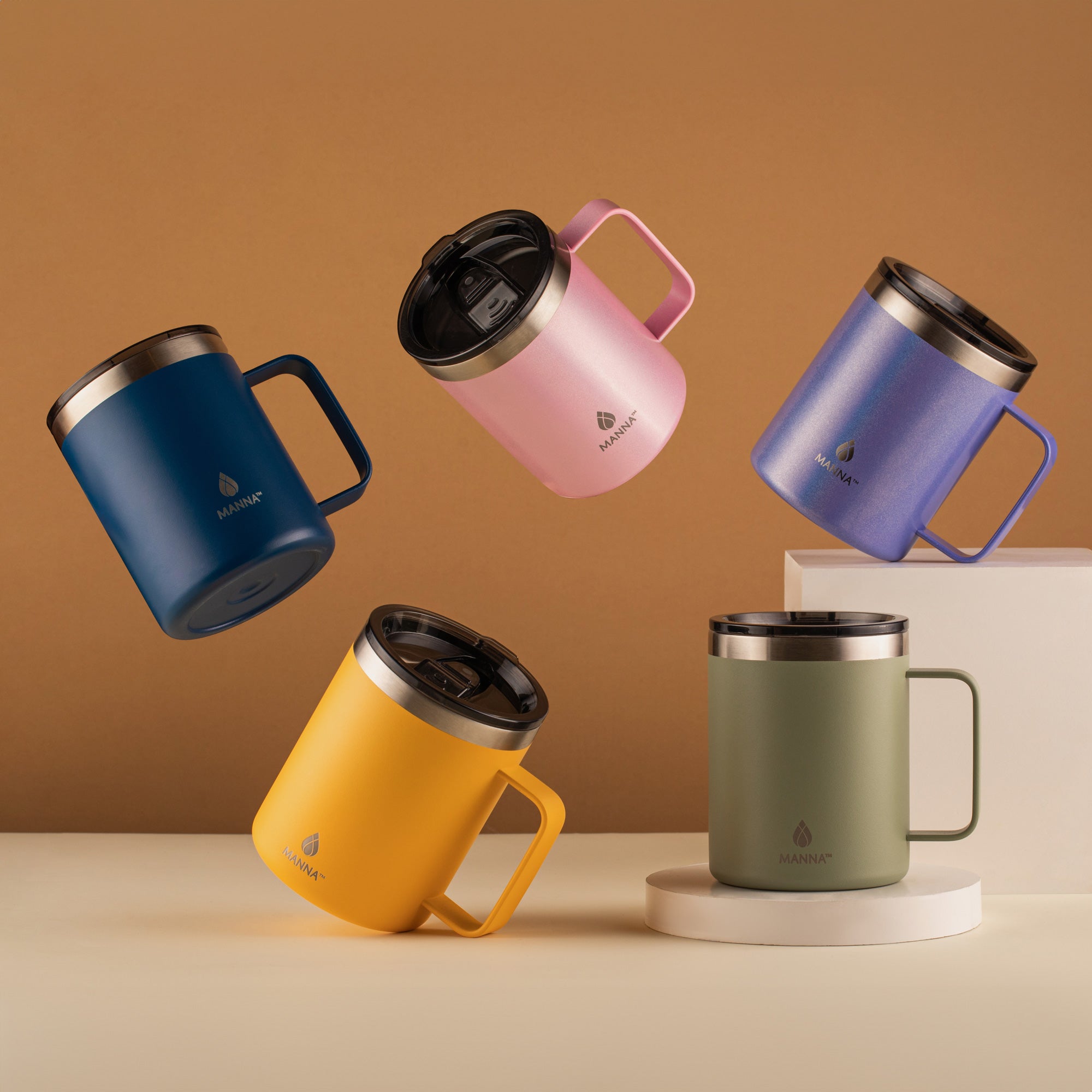 12 oz Bluff Mug - Durable Ceramic Coffee Cup with Handle, Perfect for Hot & Cold Drinks - Ideal for Home, Office, Camping & Gifts