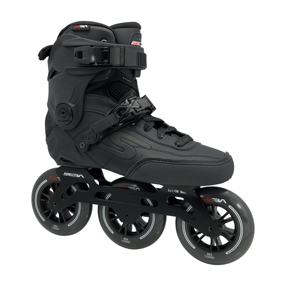 Seba High Light 310 Roller Skates - Black Inline Skates for Adults - Perfect for Urban Skating, Fitness & Outdoor Recreation