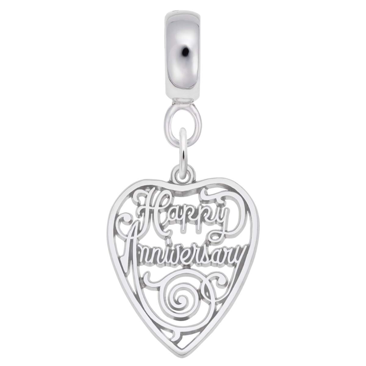 Anniversary Charm Dangle Beads for Bracelets & Necklaces - Elegant Jewelry Gift for Couples, Wife, Girlfriend - Perfect for Valentine's Day, Wedding, Anniversary Celebrations