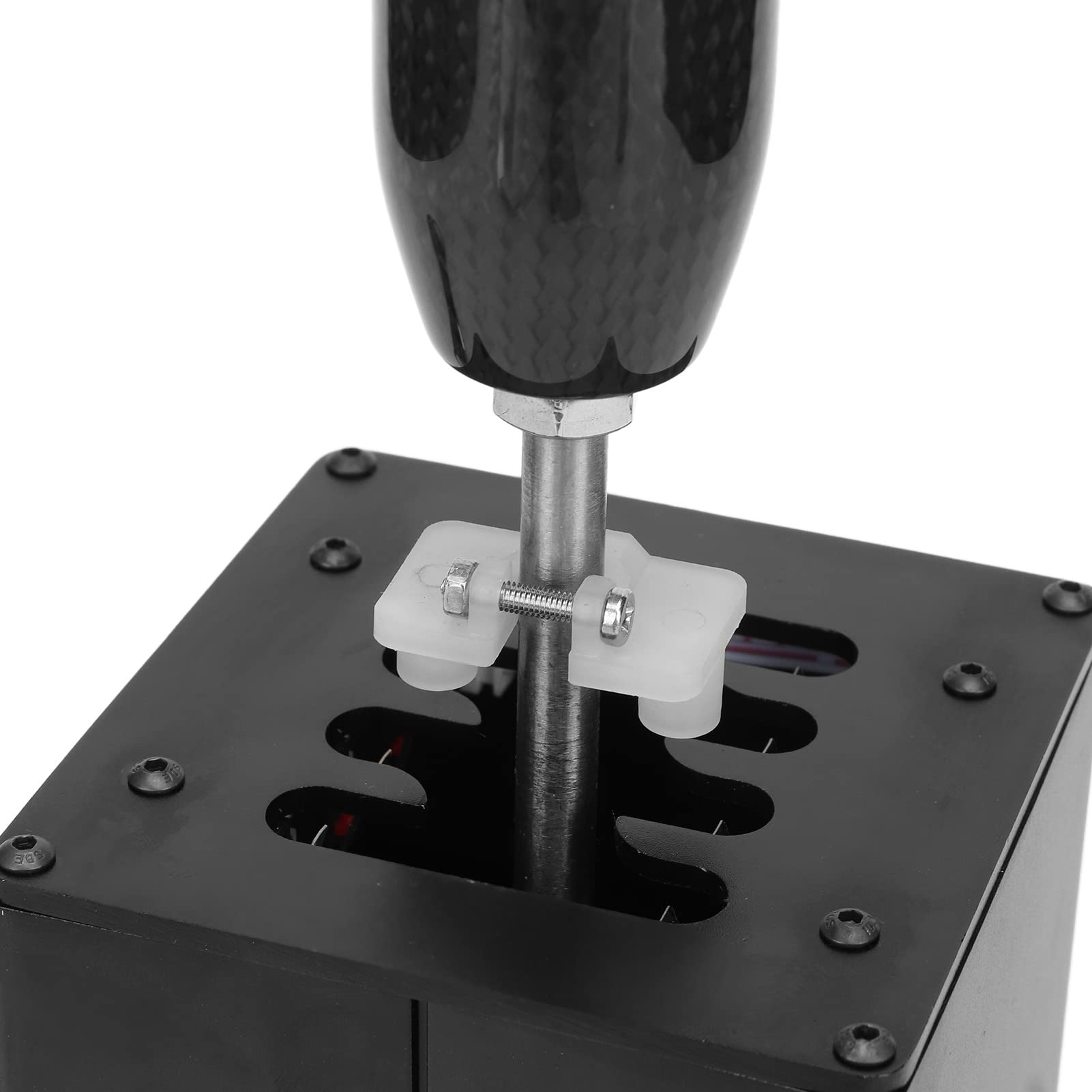 Septpenta USB Simulator Shifter with Carbon Fiber Knob - Compatible with Logitech G29 G27 G25 G920 & Thrustmaster T300RS GT Racing Wheels - Perfect for PC Racing Games & Driving Simulators