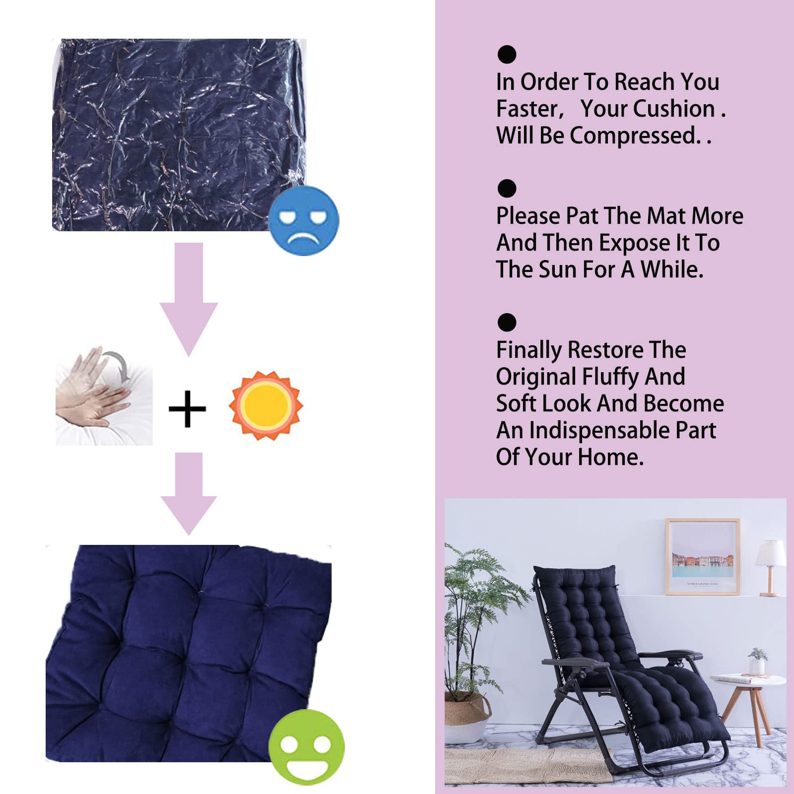 Premium SRHWBF Sun Lounger Cushion - 67