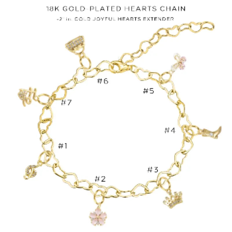 Elegant Charm Bracelet with Assorted Charms - Perfect for Women's Fashion Jewelry & Gift Giving - $48.00 | Ideal for Parties, Weddings, and Everyday Wear