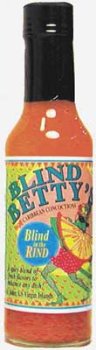 Blind Betty's Blind in the Rind Hot Sauce - 5oz Bottle | Spicy & Flavorful Chili Pepper Sauce for Tacos, Wings & BBQ | Gourmet Hot Sauce for Cooking & Gifts