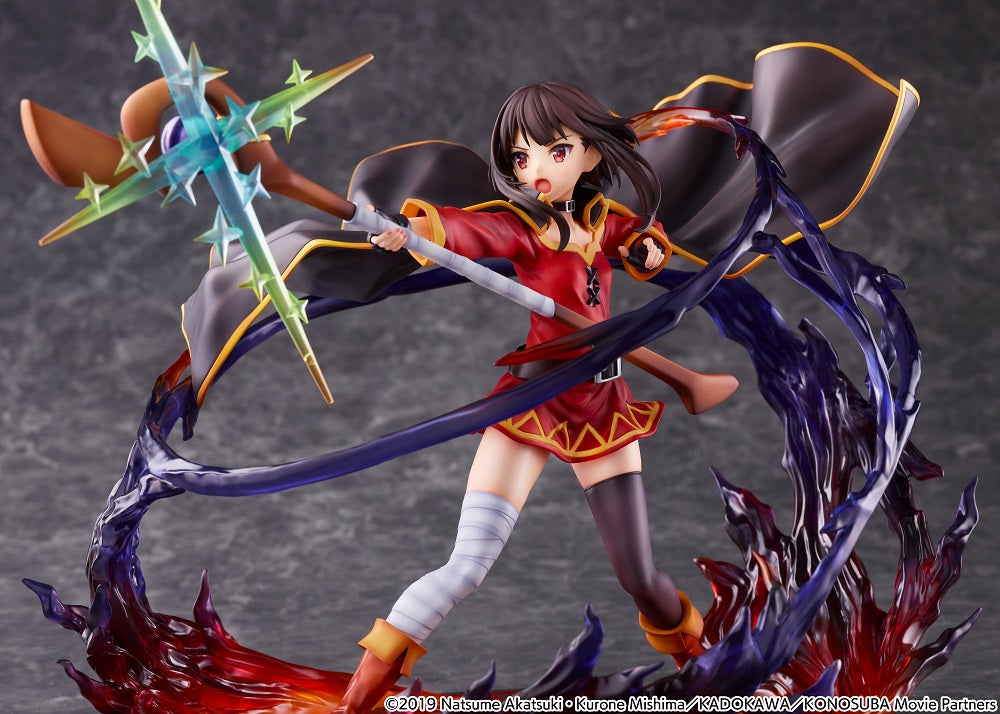 Estream 1/7 KonoSuba Megumin (Explosion Ver.) Anime Scale Figure Statue - Perfect for Anime Collectors, Gaming Room Decor, and KonoSuba Fans Display