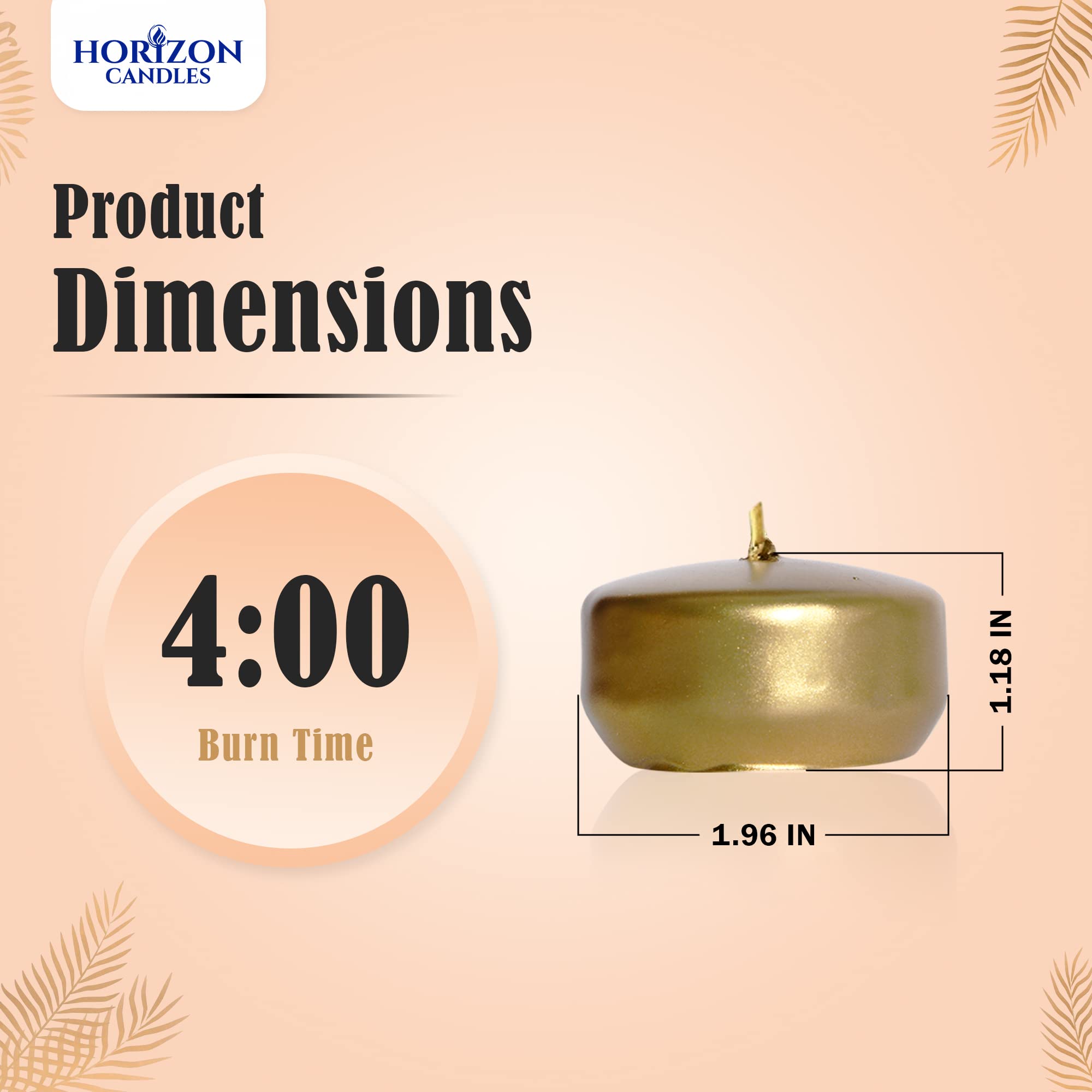Horizon - Unscented 24-Pack Floating Candles for Weddings & Events | 2