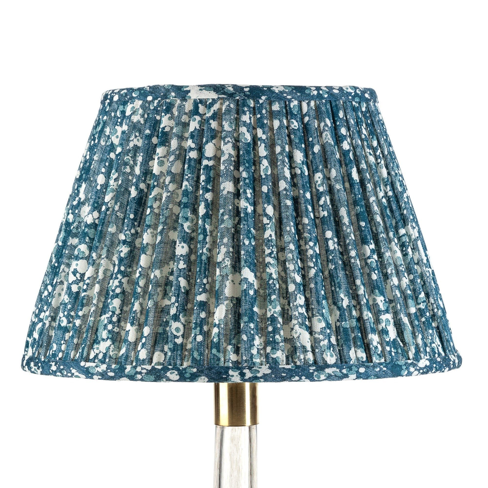 Blue Quartz Crystal Lamp Shade - Elegant Handmade Home Decor for Bedroom, Living Room & Office Lighting