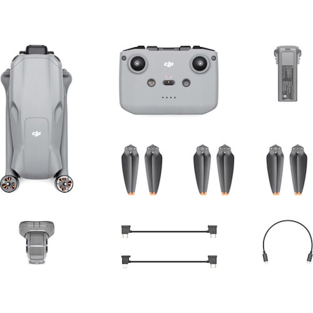 DJI Air 3 Drone with DJI RC N2 Controller - 4K Dual Camera, 46-Min Flight Time, Omnidirectional Obstacle Avoidance for Aerial Photography, Travel & Outdoor Adventures