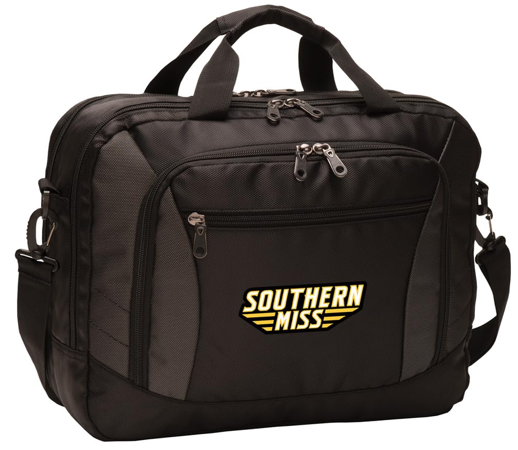 Southern Miss USM Laptop Messenger Bag - Durable Computer Briefcase for Work, School & Travel