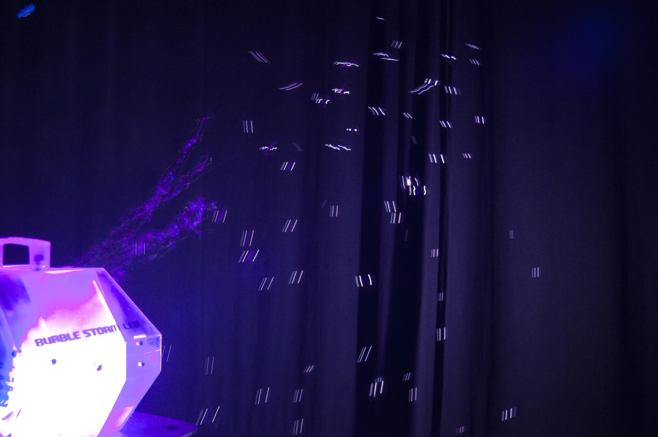 Eliminator Lighting Bubble Machine (Bubblestorm LED) - High-Output Party Bubble Blower for DJ Events, Weddings & Outdoor Gatherings