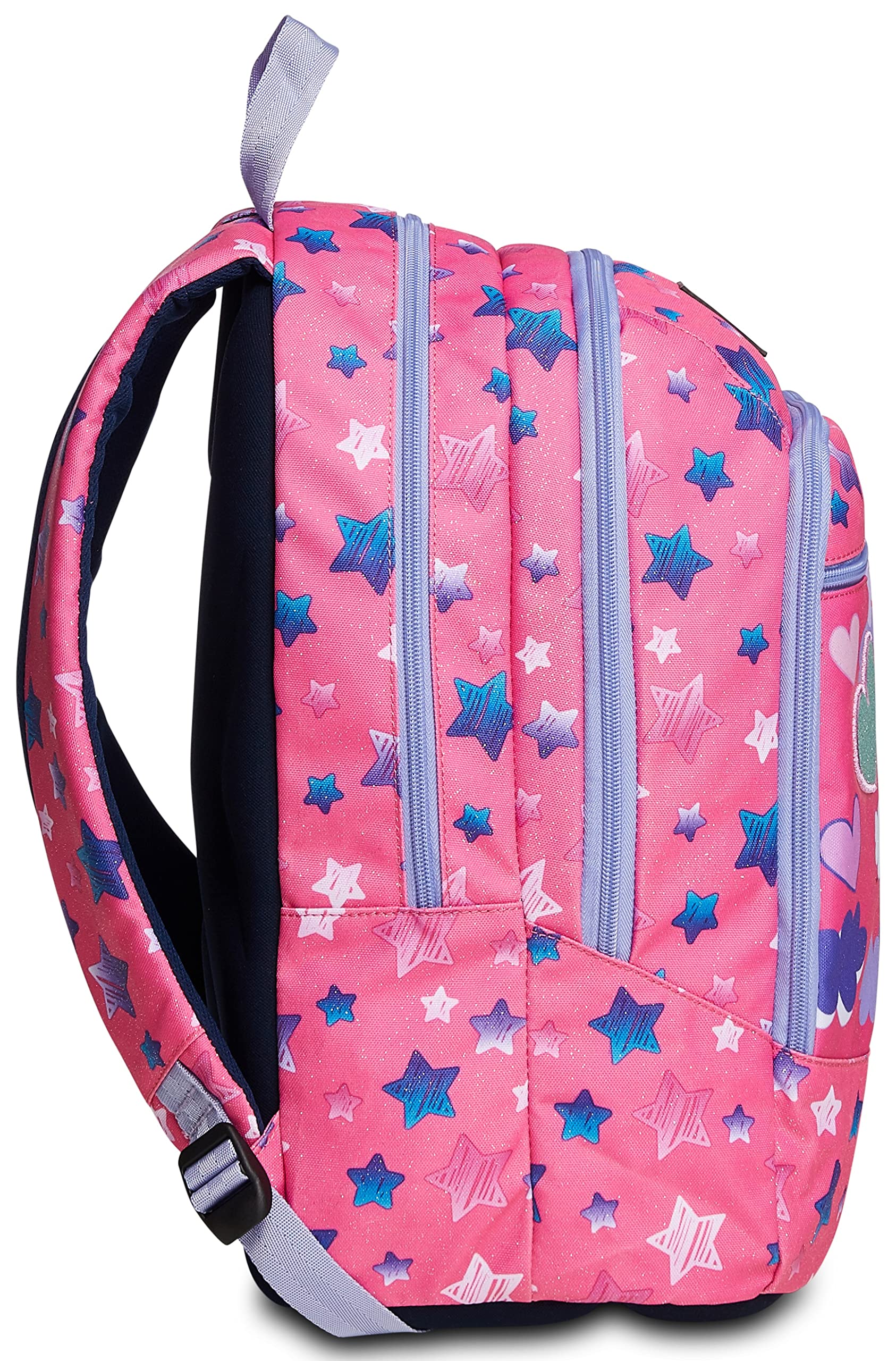 YUB Glitter Backpack for Girls - 31L School & Leisure - Pink