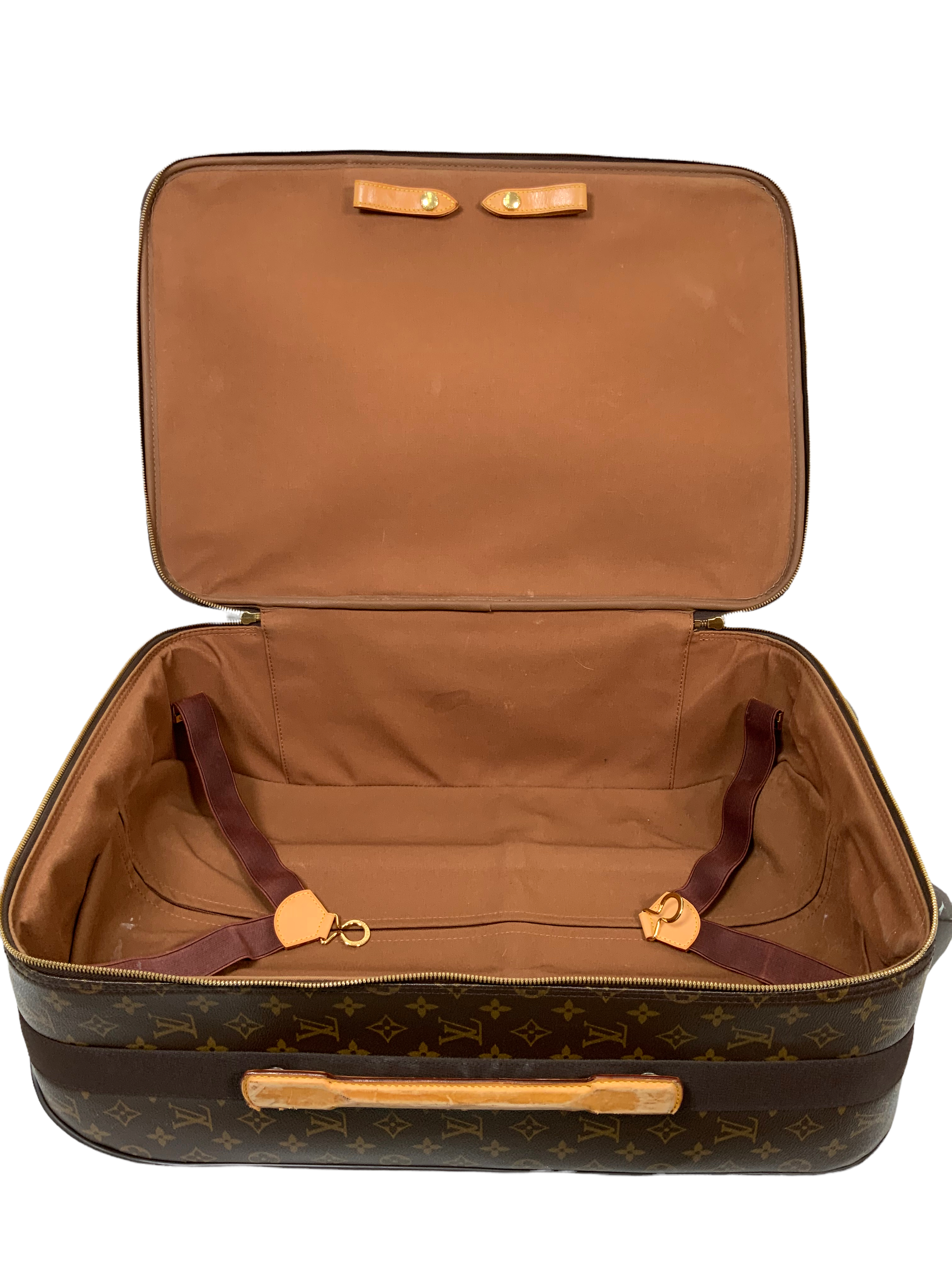 Louis Vuitton Pegase 50 Monogram Canvas Rolling Suitcase - Luxury Spinner Luggage for Business Travel & Vacation | Durable Carry-On Bag for Airplane & Train Trips