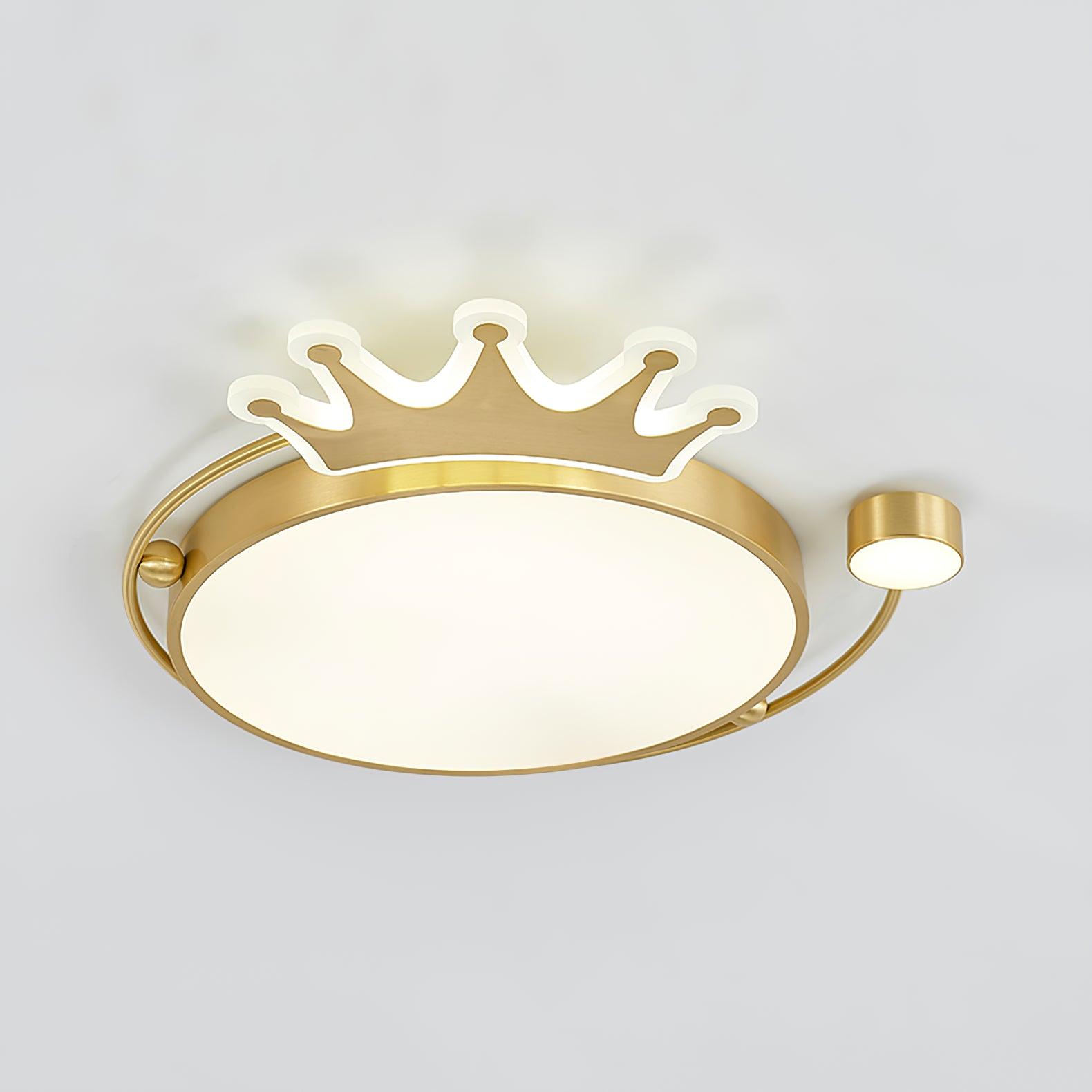 Elegant Crown Ceiling Light Fixture - Modern Crystal Chandelier for Dining Room, Bedroom & Living Room - Perfect for Home Decor & Wedding Events