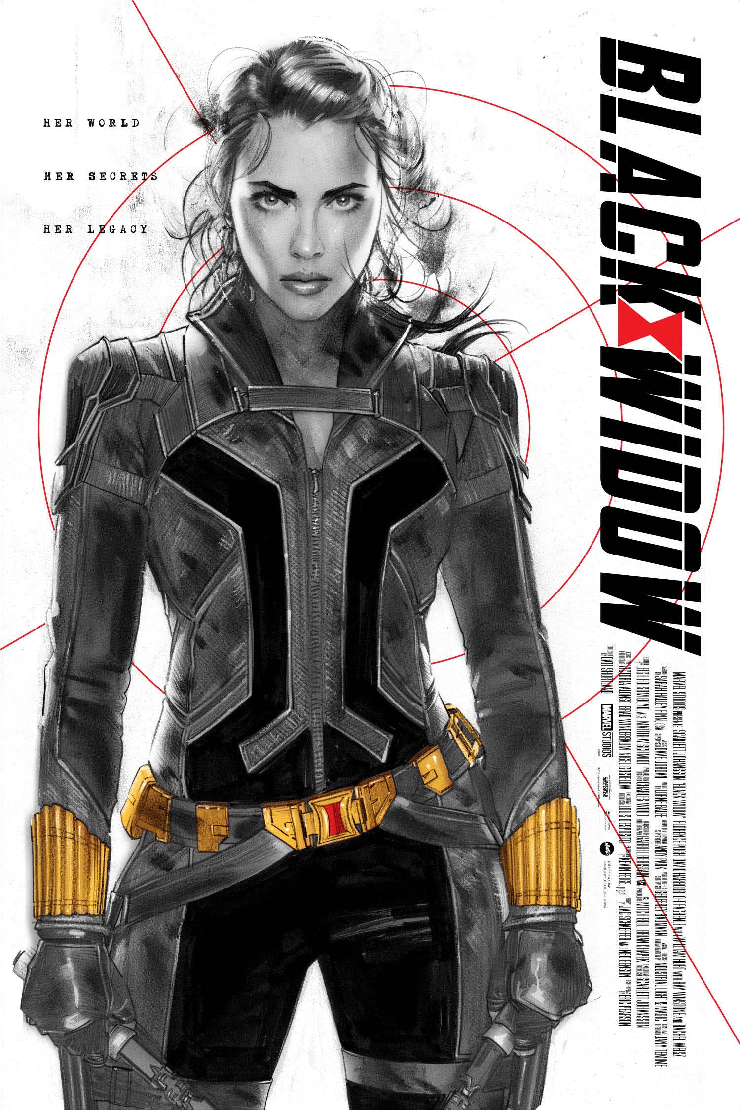 Black Widow Movie Poster - Premium Quality Marvel Avengers Wall Art Decor for Home, Office & Gamer Room - Perfect Gift for Superhero Fans