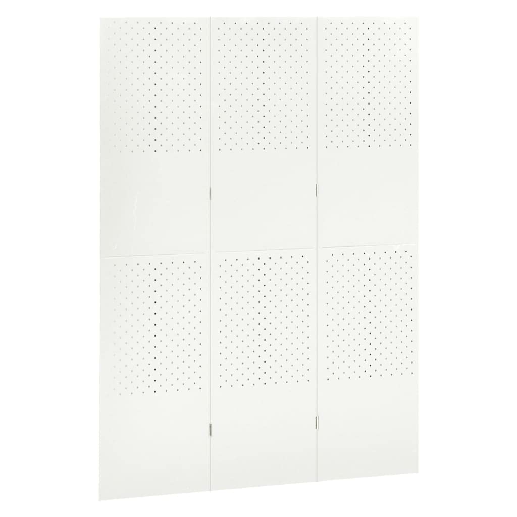 3-Panel Steel Room Divider - 47.2