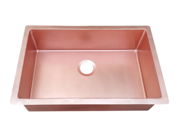SINDA Custom KSU 1 Copper Kitchen Sink - Premium Handmade Copper Farmhouse Sink for Kelli - Perfect for Rustic, Farmhouse & Modern Kitchens