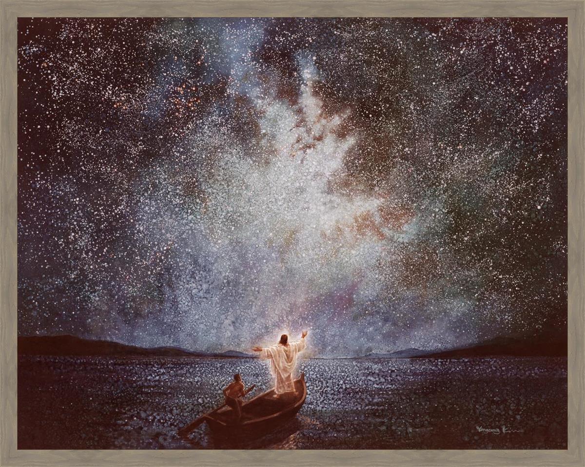 Calm and Stars Large Wall Art - Modern Abstract Canvas Painting for Living Room, Bedroom & Office Decor | Perfect for Home, Apartment & Workspace Aesthetic