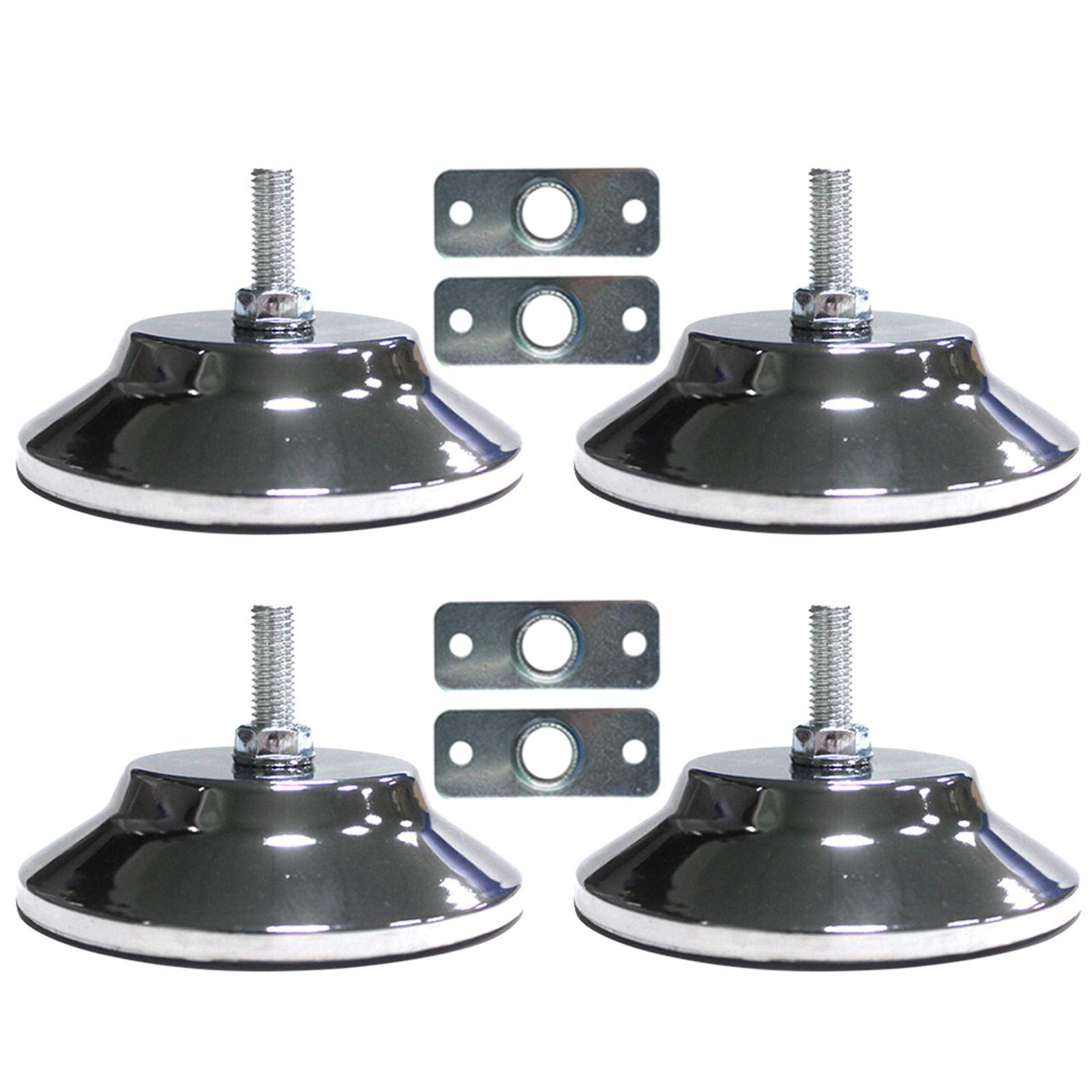 4 PCS Adjustable Billiard Table Leveling Feet - Heavy Duty 5 Inch Metal Leg Levelers for Pool, Football, Soccer & Ping Pong Tables | Perfect for Game Room Setup and Table Stabilization