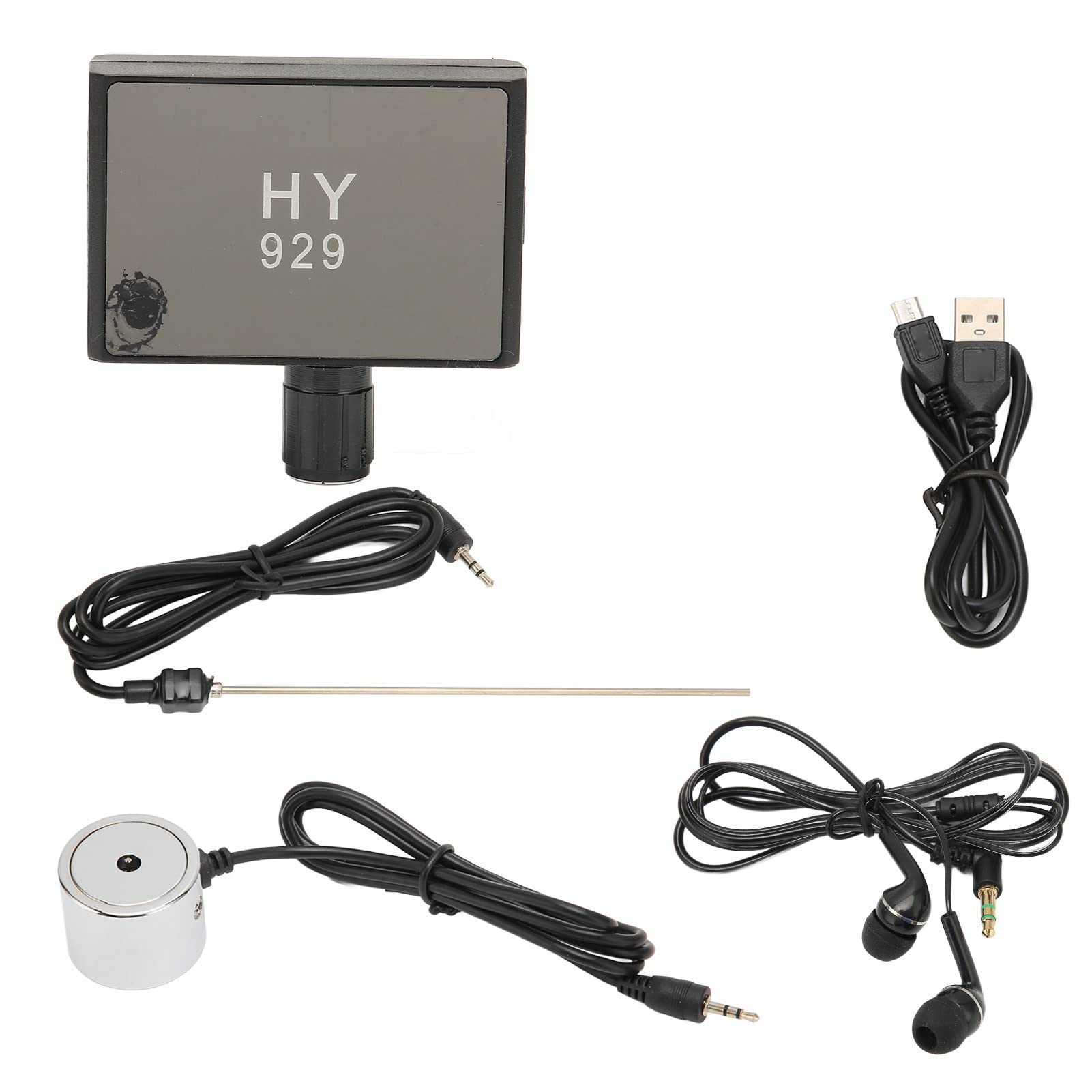 Fockety Water Leak Detector - Battery-Powered Dual Probe Leak Detection with Headphones, High-Resistance Underground Water Pipe Leak Detector for Indoor & Outdoor Use - Ideal for Plumbing, Home Inspection, and Maintenance