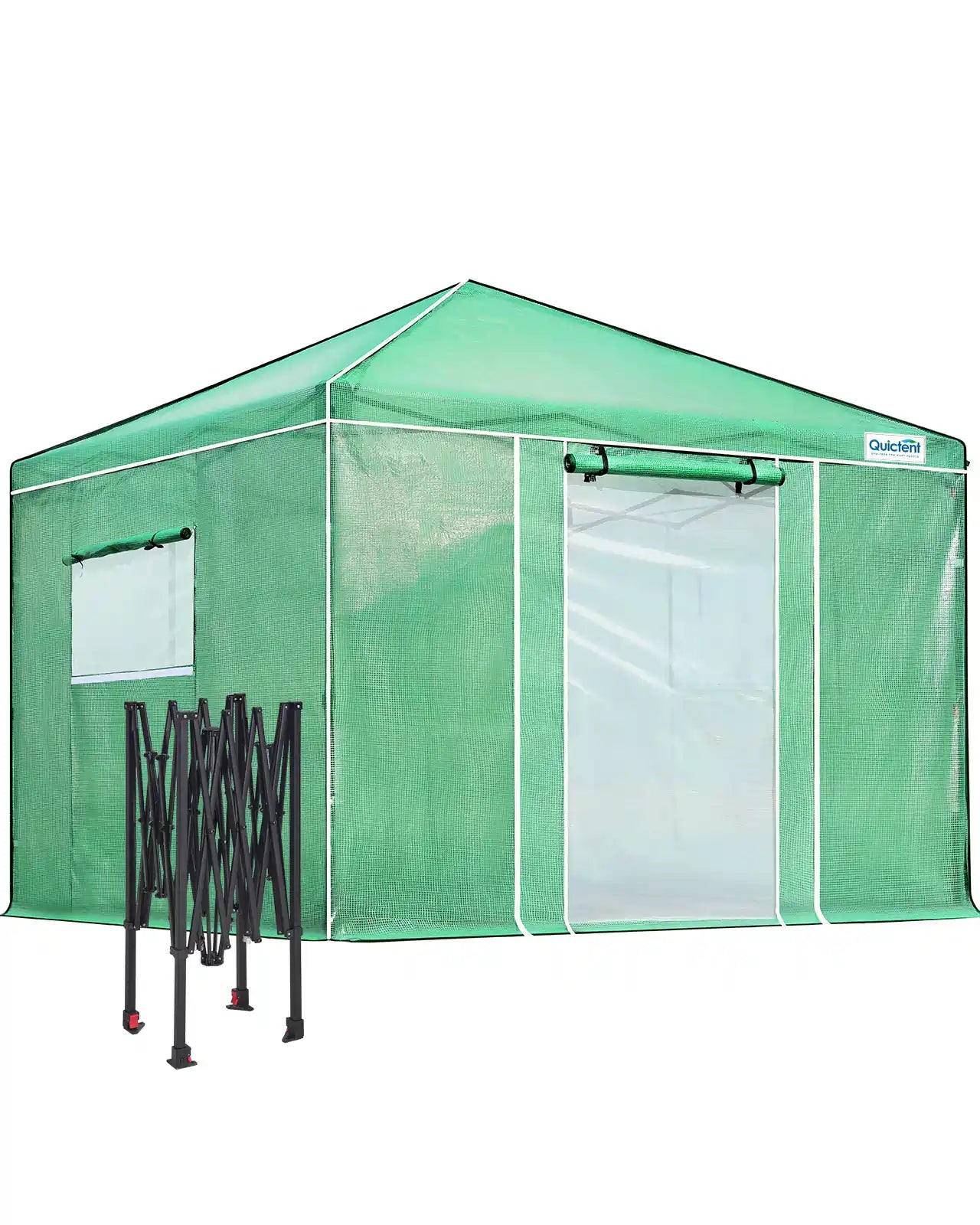 Pop Up Portable Walk in Greenhouse - Easy Setup Indoor Outdoor Garden Greenhouse for Plants, Flowers & Vegetables - Perfect for Patio, Backyard & Balcony Gardening