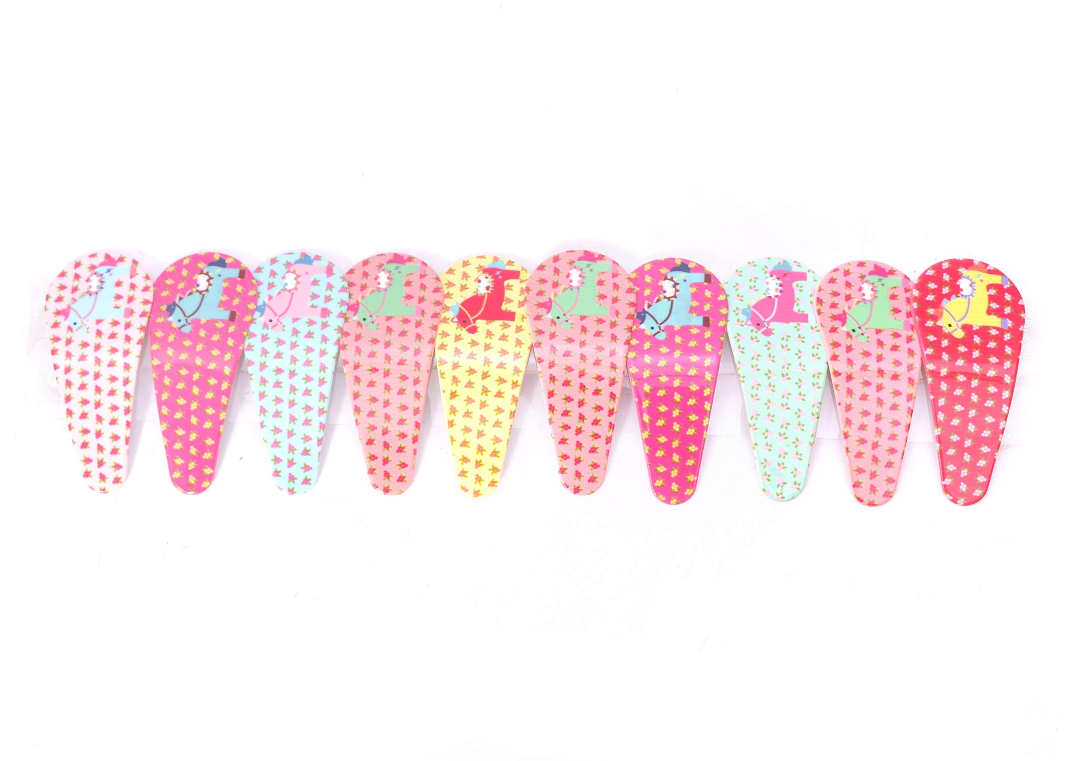 Shivarth Small Tic Tac Hair Pins - Premium Metal Triangular Hair Clips for Women, Girls & Baby (10-Piece Multi-Color Set) - Perfect for School, Parties & Daily Hair Styling