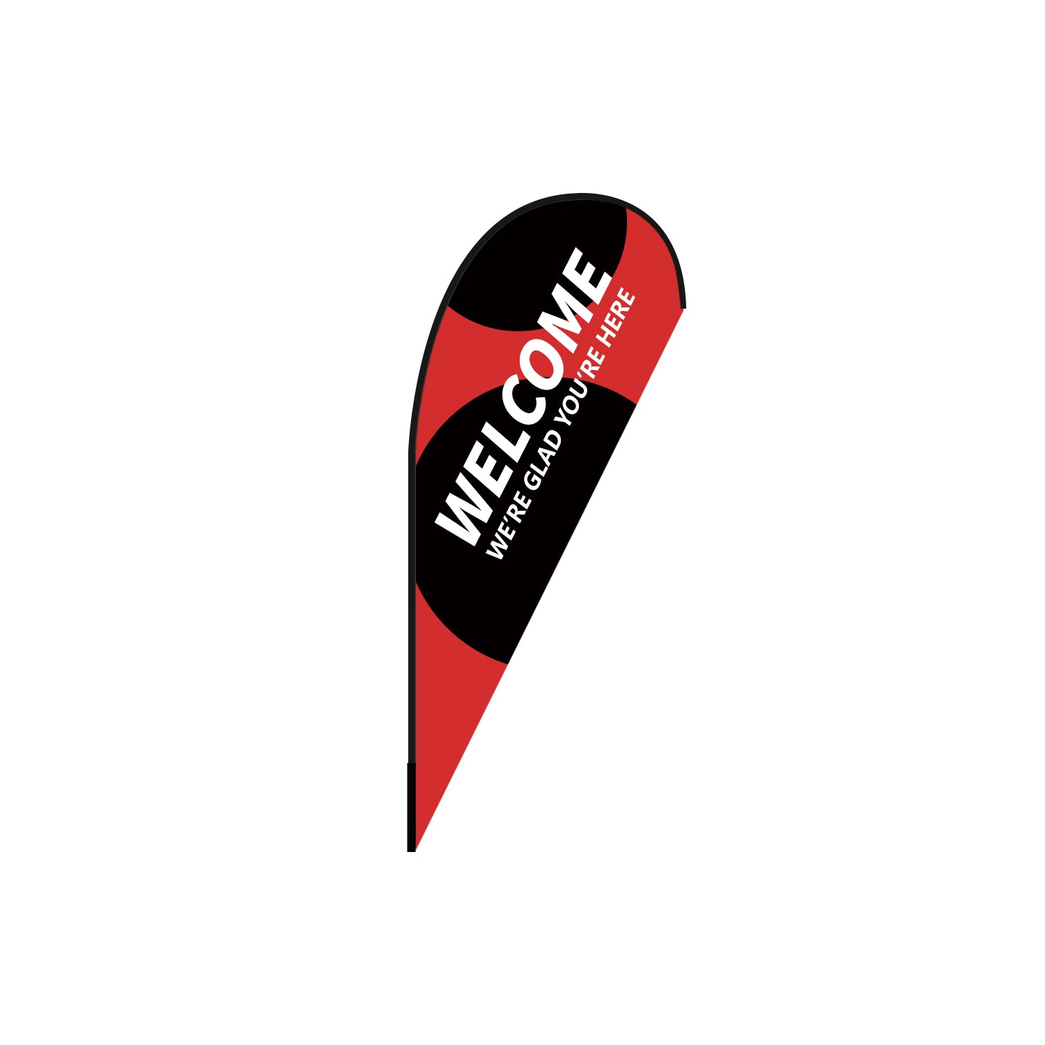 Custom Teardrop Flag Advertising - 8FT/10FT/12FT Sizes - High Visibility Outdoor Marketing for Events, Sports & Business Promotion