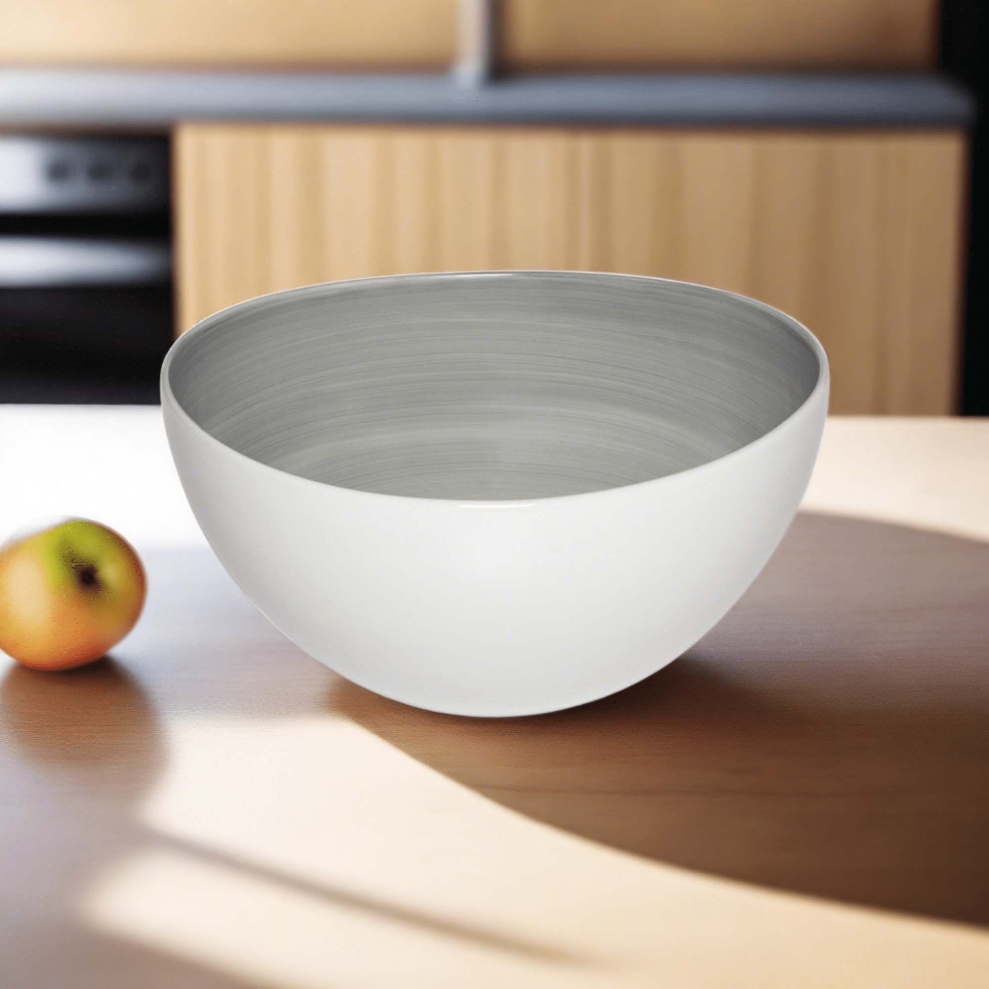 Savona Grey Ceramic Vegetable Bowl – Eco-Friendly, Microwave & Dishwasher Safe – Perfect for Salads, Snacks & Meal Prep