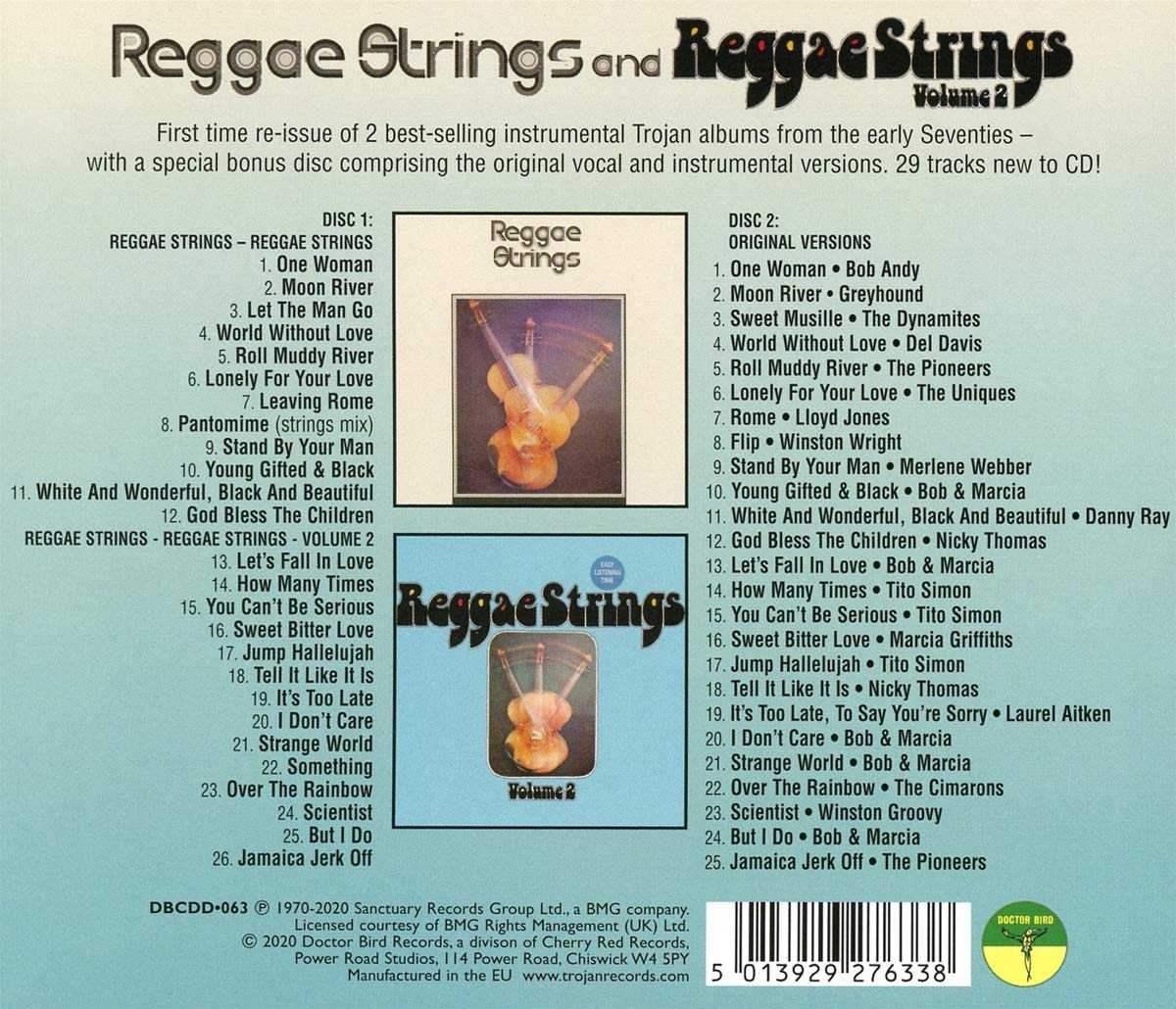 Reggae Strings & Reggae Strings Volume 2: 2 Original Albums with Bonus Tracks | Classic Reggae Music for Relaxation, Parties & Caribbean Vibes