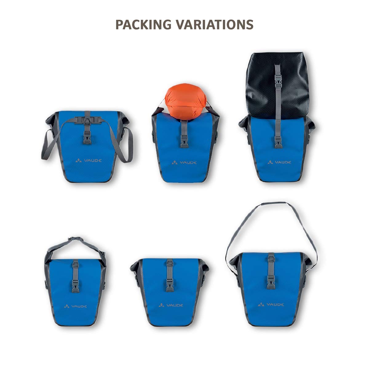 Vaude Aqua Back Single Backpack - Lightweight Waterproof Hiking Daypack for Men & Women, Perfect for Outdoor Adventures, Travel & Daily Commute (Blue)