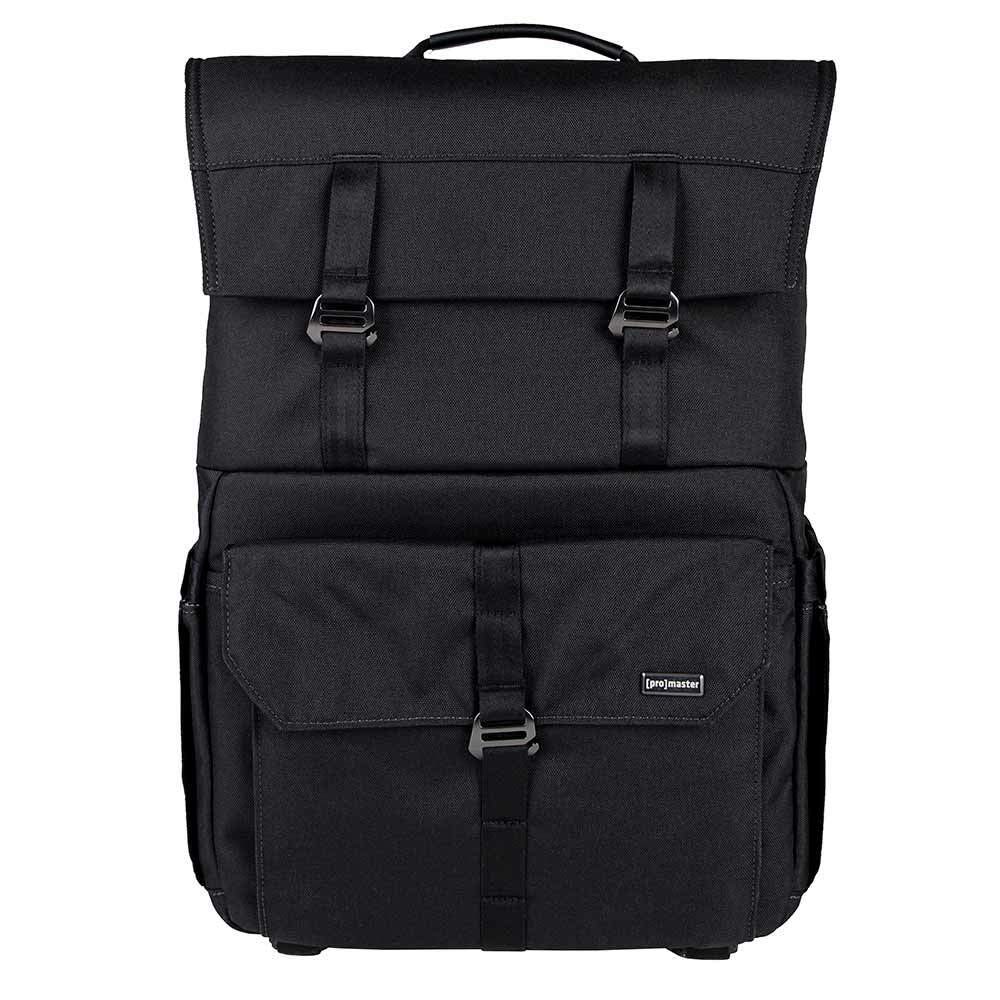Promaster Jasper Halfpack DSLR Camera Backpack - Waterproof & Durable Daypack for Photographers (Black) - Perfect for Travel, Hiking & Outdoor Photography
