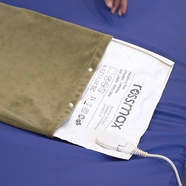 Rossmax Heating Pad for Back Pain Relief - Electric Heating Pad with Adjustable Temperature & Auto Shut-Off - Perfect for Muscle Pain, Cramps & Arthritis - Home & Office Use