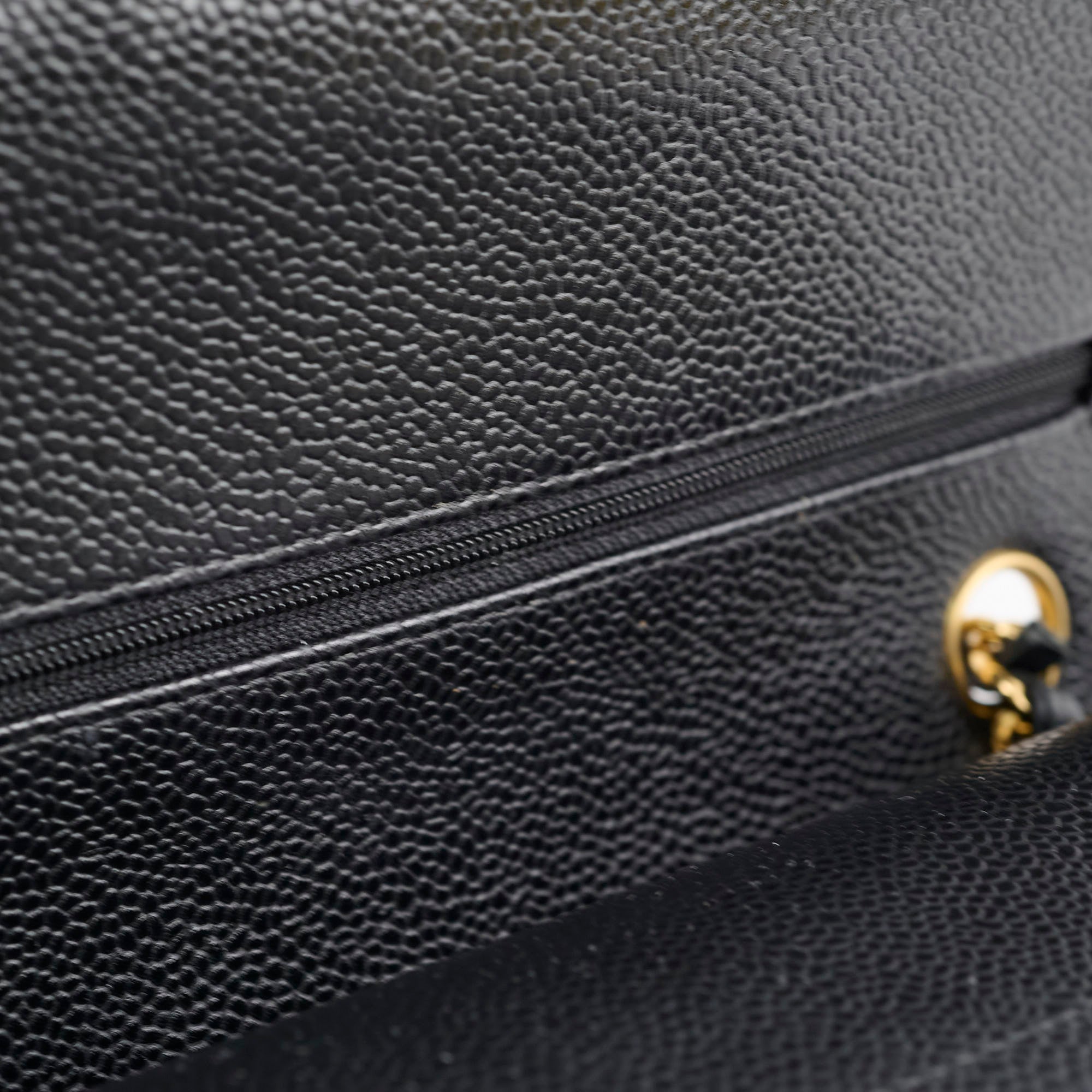 Chanel Medium/Large Caviar Double Classic Flap Black Handbag - Luxury Designer Shoulder Bag for Women | Perfect for Work, Evening Events & Special Occasions