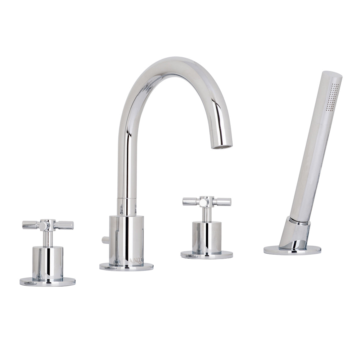 Ancona Prima 4-Hole Bathroom Tub Faucet in Chrome Finish - Perfect for Modern Bathroom Renovations & Spa-Like Shower Experiences