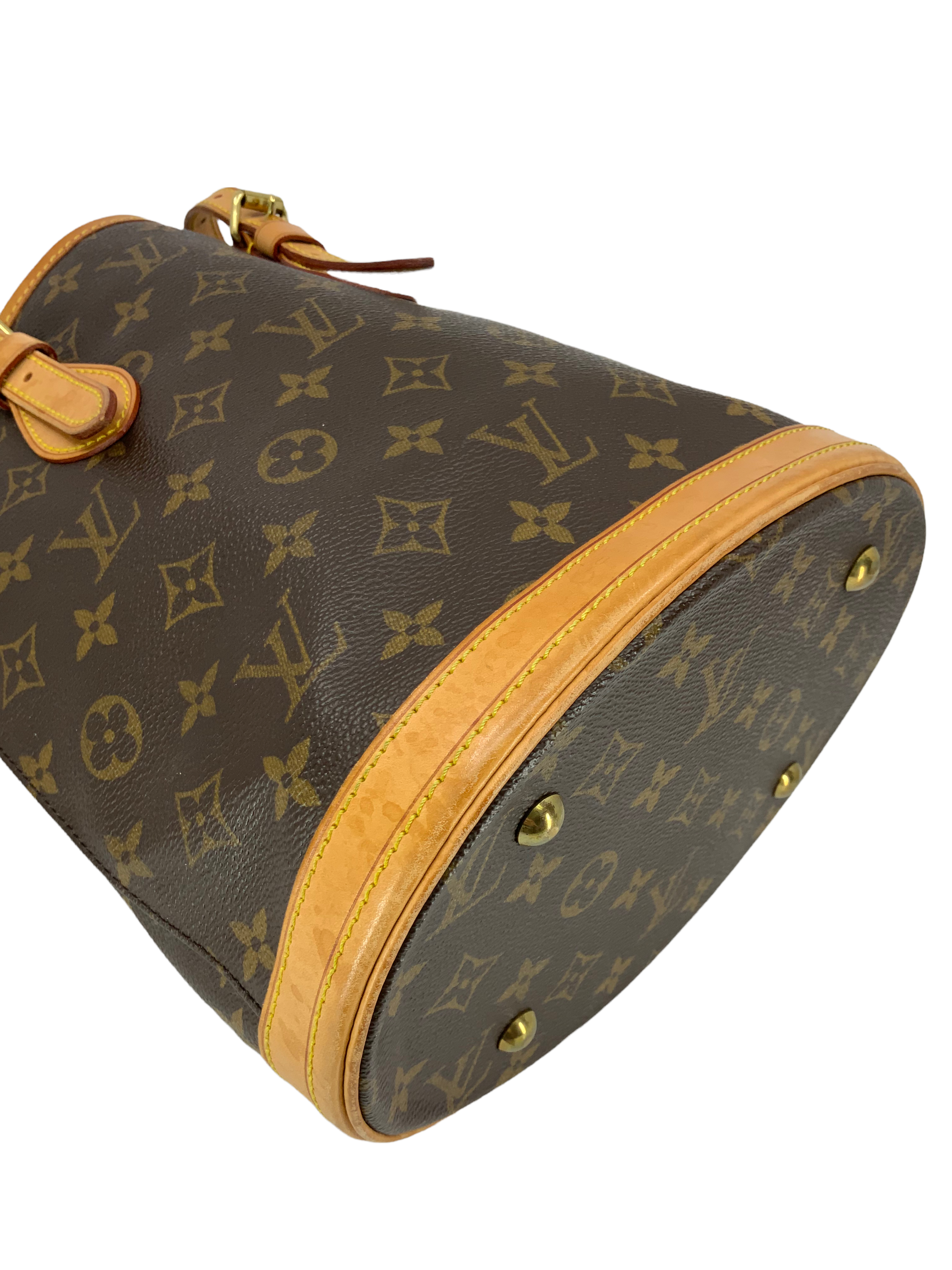 Authentic Louis Vuitton Monogram Petit Bucket Bag - Luxury Designer Handbag for Women | Perfect for Everyday Use, Travel & Fashion Accessories
