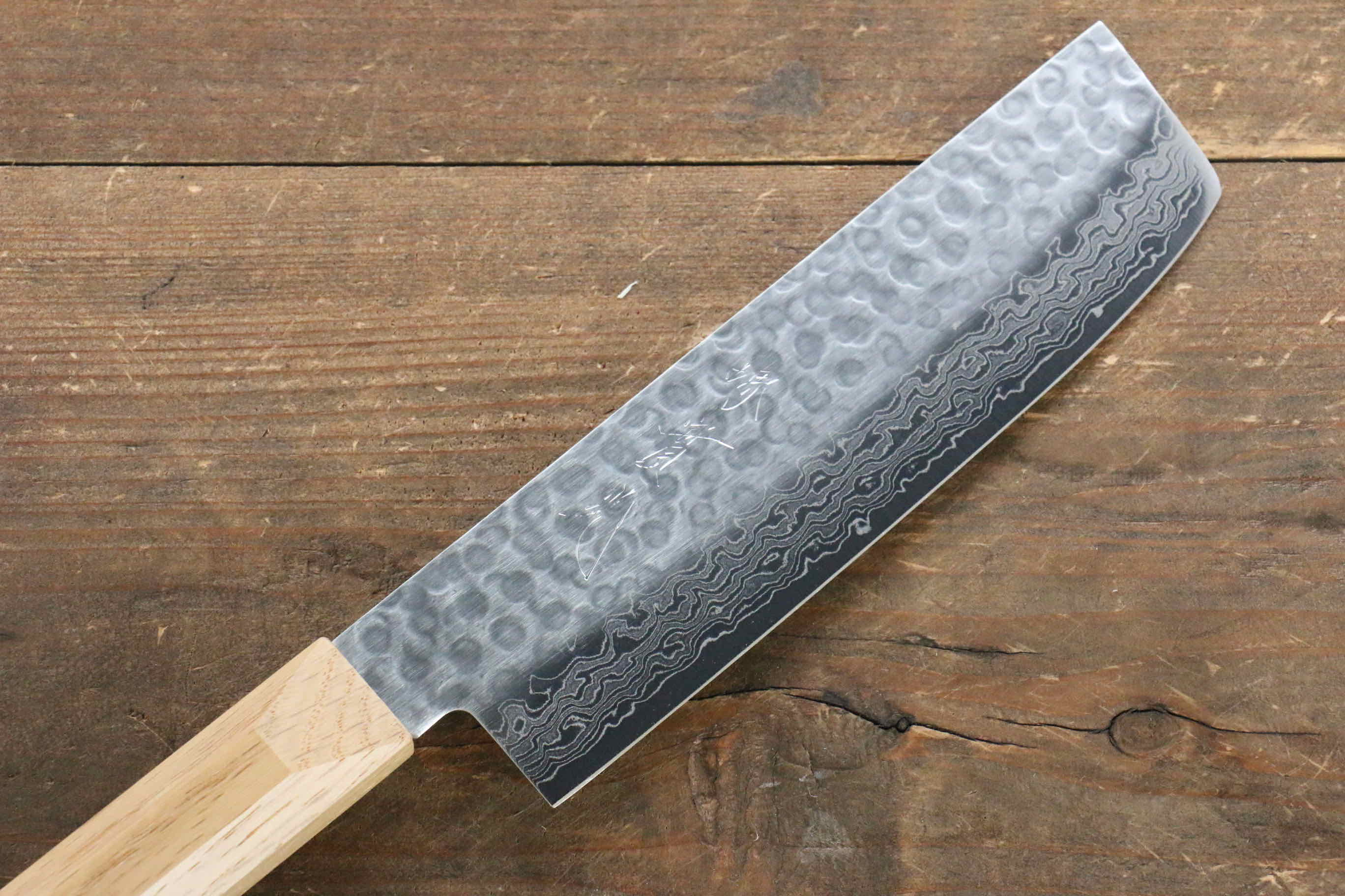 Premium Jikko VG10 17-Layer Damascus Steel Usuba Knife 160mm with Oak Handle - Japanese Kitchen Knife for Professional Chefs & Sushi Masters - Perfect for Precision Slicing, Vegetable Cutting & Sushi Preparation