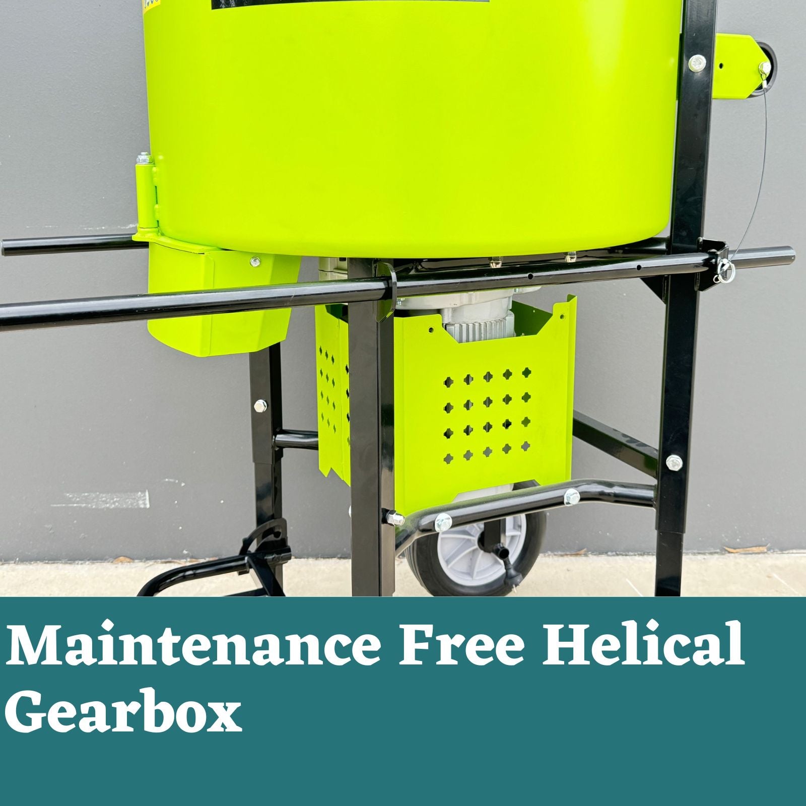 Forestwest 160L Commercial Mortar Mixer 2500W Heavy Duty - Maintenance Free Gearbox BM680 for Construction, Concrete Mixing & DIY Projects