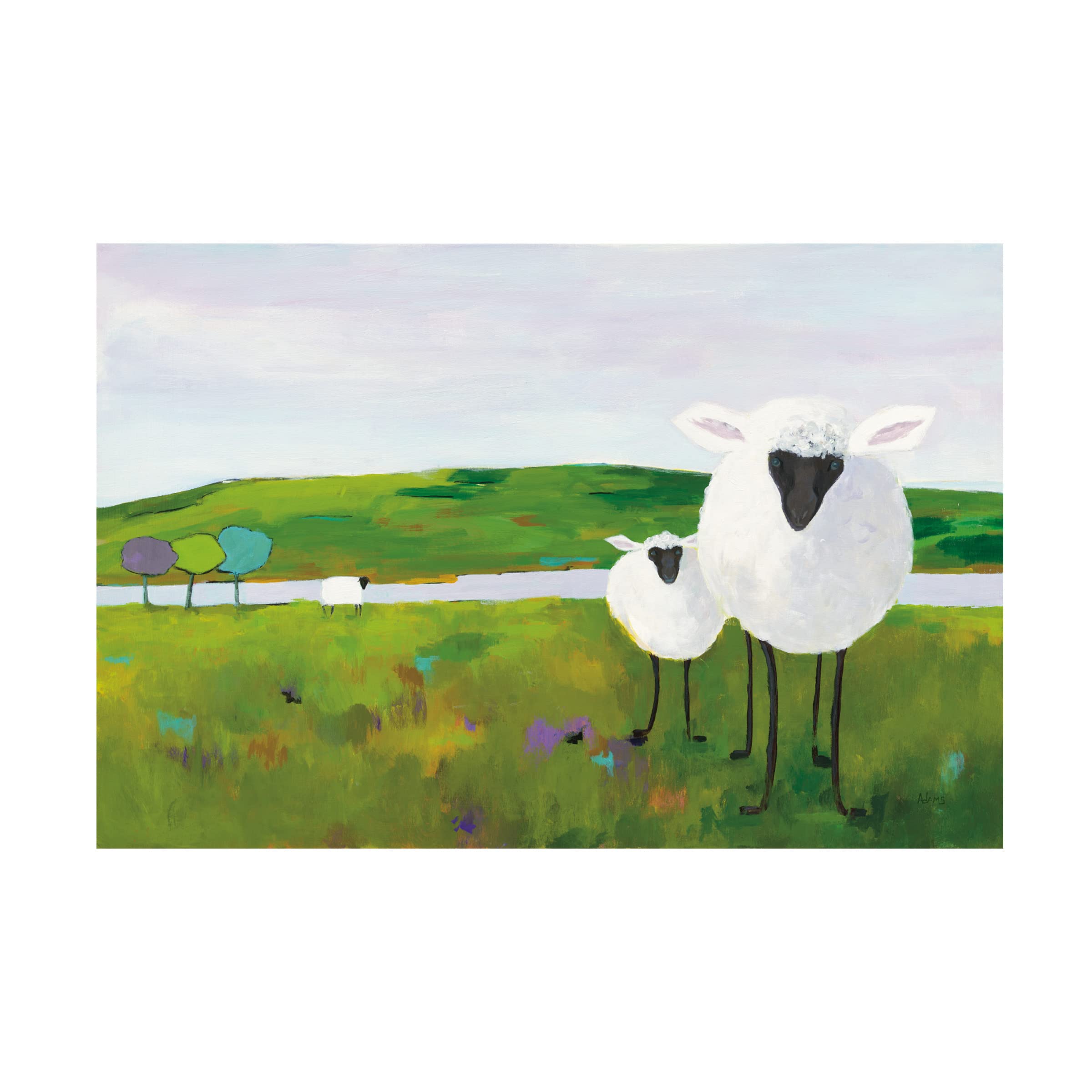 Trademark Fine Art 'Cottage by the Sea' Canvas Wall Art Print by Phyllis Adams - Coastal Home Decor for Living Room, Bedroom & Office