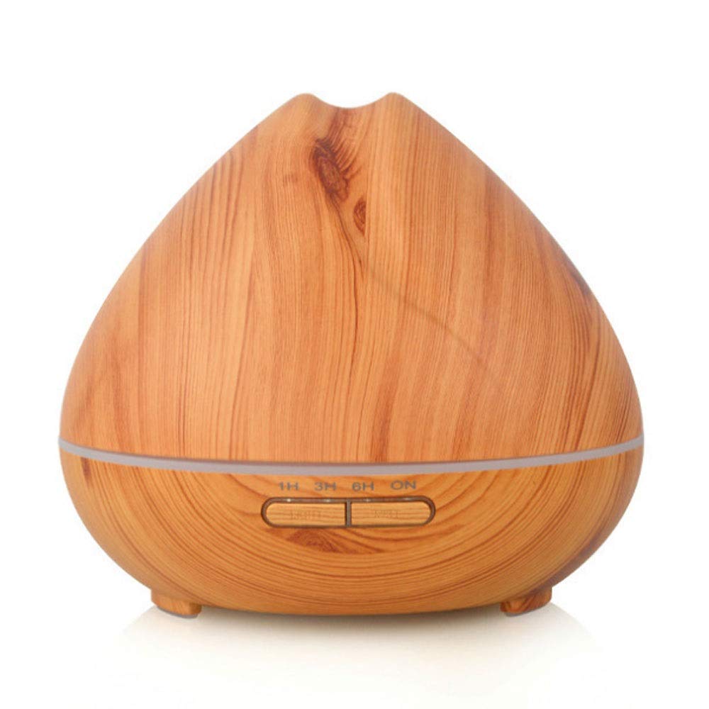 400ml Essential Oil Diffuser - Aromatherapy Cool Mist Humidifier with 7 Color Changing LED Lights & Auto Shut-Off | Perfect for Home, Office, Yoga Studio & Bedroom Relaxation (Yellow)