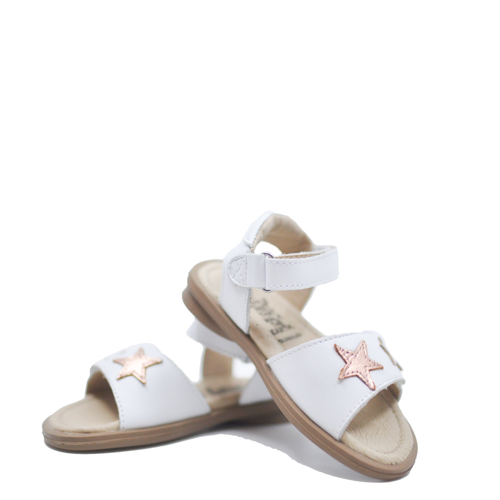 Old Soles White Star Velcro Sandals for Kids - Comfortable & Durable Toddler Walking Shoes - Perfect for Beach, Pool & Summer Outdoor Play