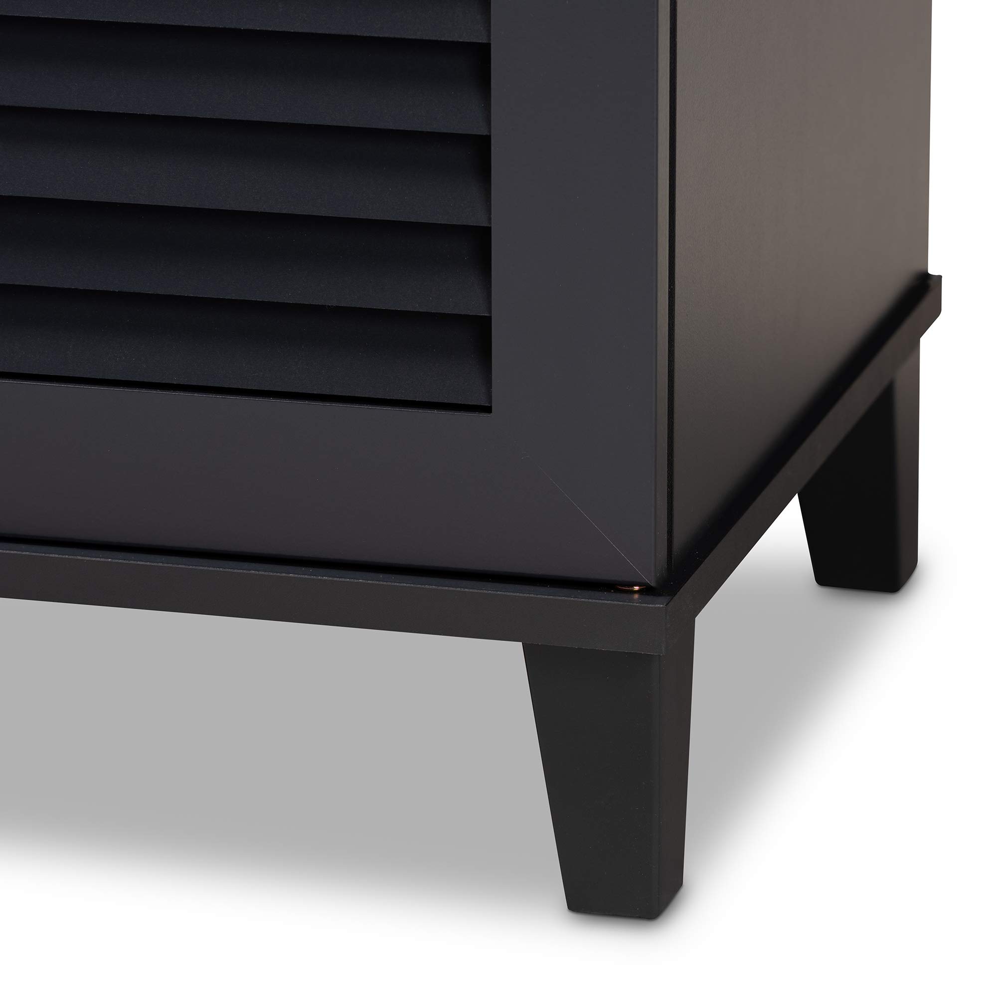 Baxton Studio Modern Shoe Cabinet with Storage - Gray, One Size - Perfect for Entryway, Bedroom & Closet Organization