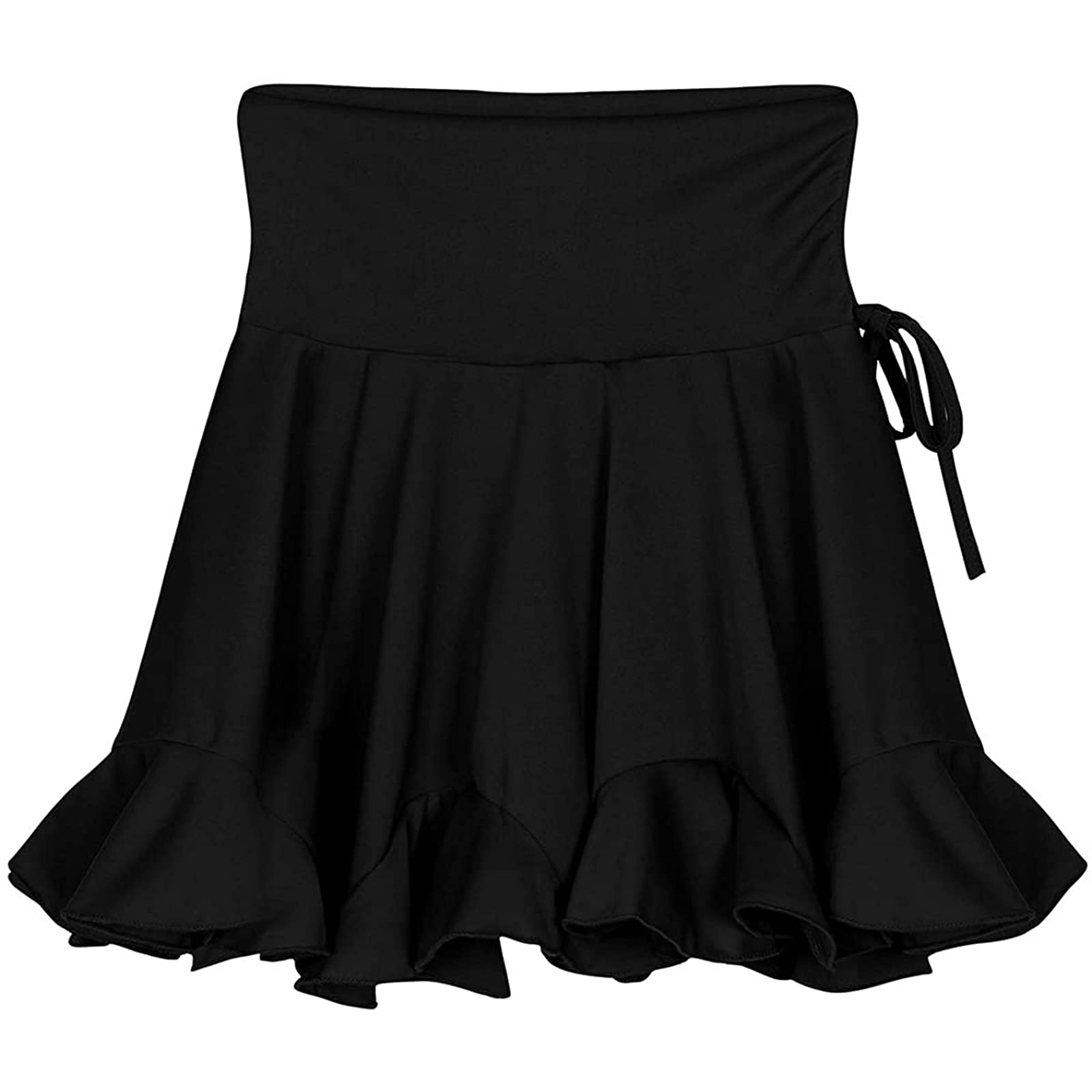 Women Latin Dance Dress Ballroom Costume Samba Tango Practice Skirt with Built-in Shorts for Competition Performance Social Dancing