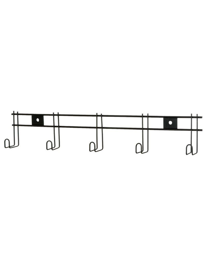 Tough-1 Permanent Mount 5 Hook Tack Rack - Heavy Duty Horse Saddle & Bridle Organizer for Stable, Barn & Equestrian Storage