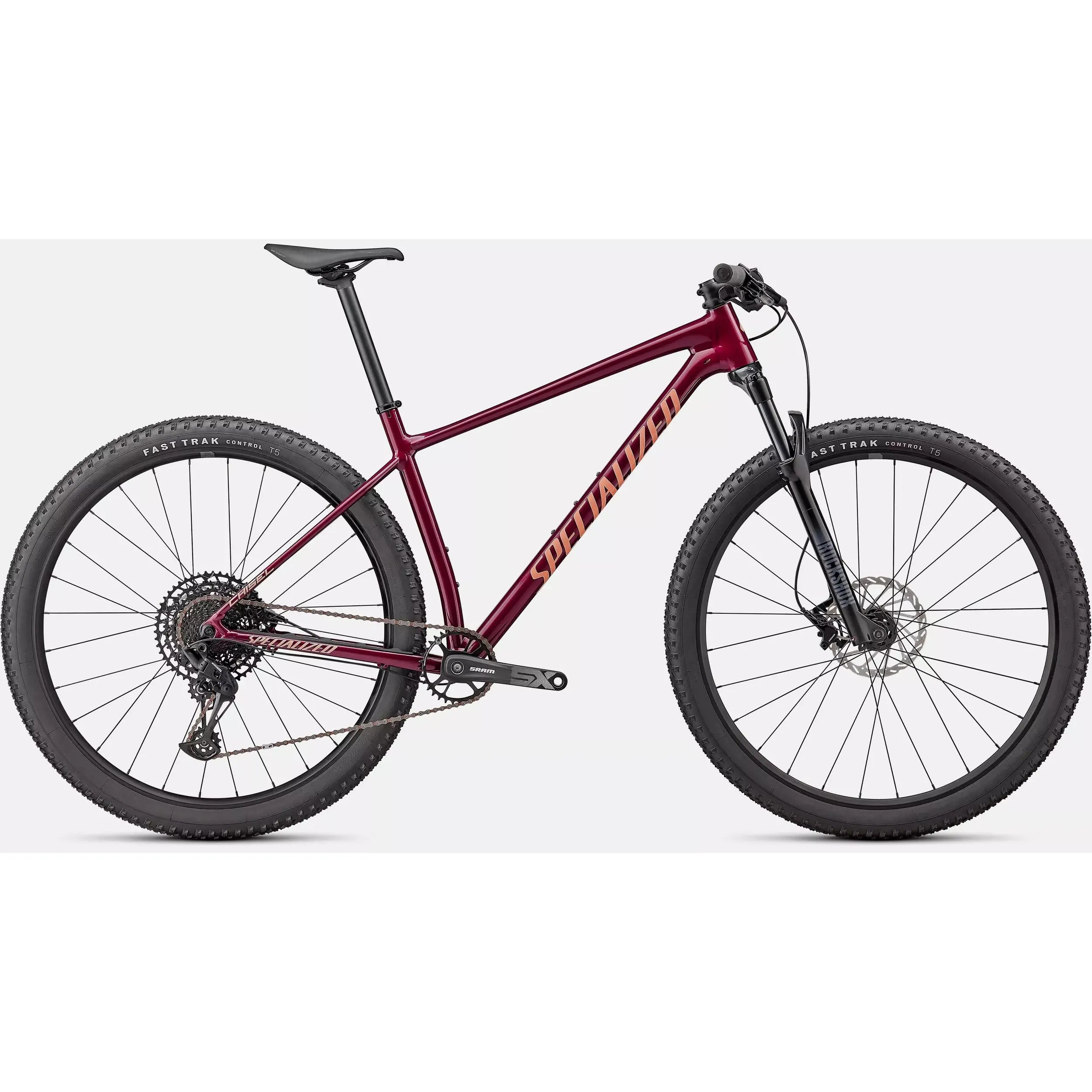 Specialized Chisel Mountain Bike - Gloss Maroon & Ice Papaya Color | Perfect for Trail Riding & Mountain Adventures