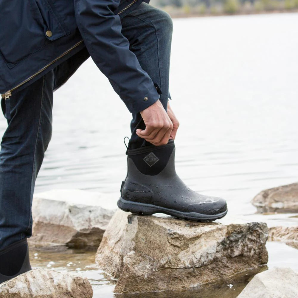 Arctic Excursion Men's Waterproof Winter Ankle Boots - Insulated Snow Boots for Hiking, Outdoor Activities & Cold Weather