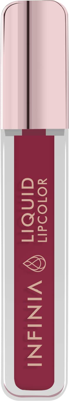 INFINIA Long-Lasting Liquid Lipstick - M-01 Velvet Matte Lip Color | Waterproof & Smudge-Proof | Perfect for Parties, Date Nights & Everyday Wear