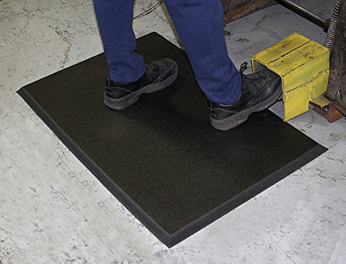Premium Anti-Fatigue Standing Mat - 3'x5' Ergonomic Kitchen & Office Floor Mat - Durable Comfort for Long Hours Standing - Black - Ideal for Home Kitchens, Workstations & Standing Desks