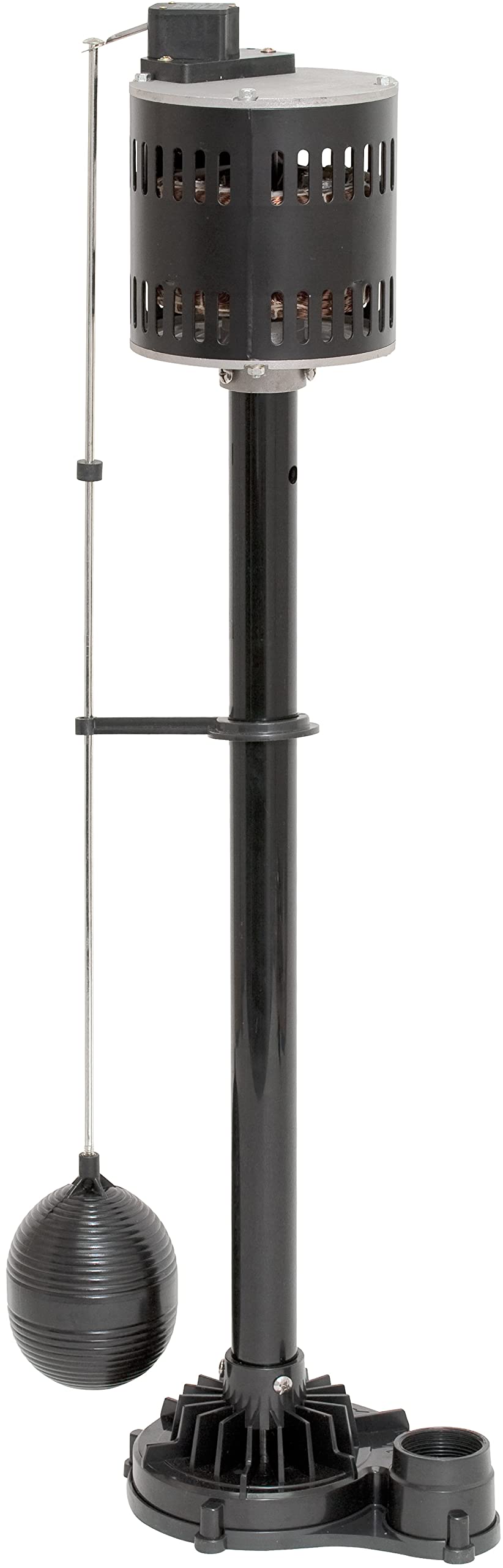 Superior Pump 92553 1/2 HP Thermoplastic Pedestal Sump Pump - Heavy Duty Water Removal for Basements, Crawl Spaces, and Flooded Areas