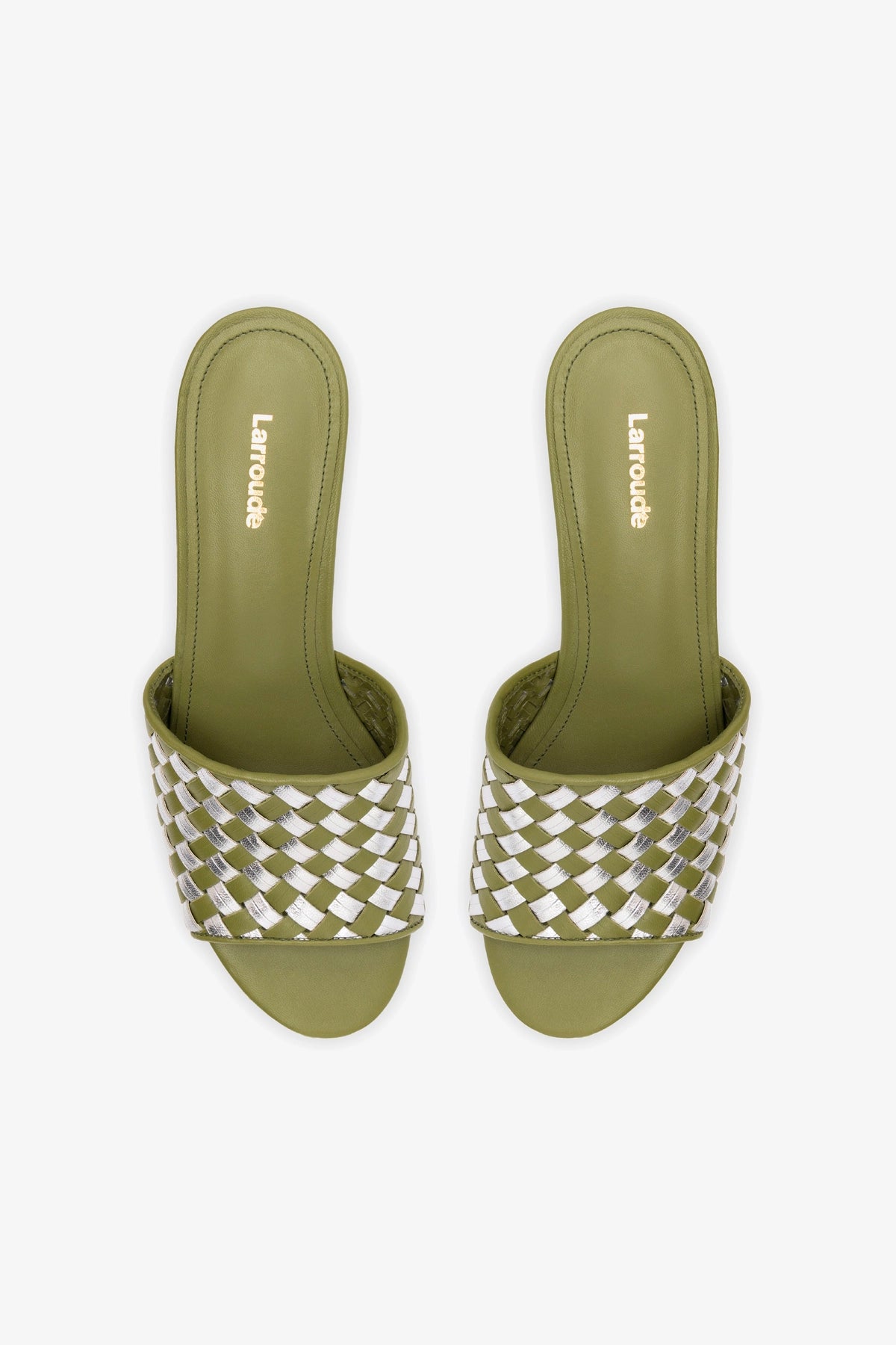 Eco-Friendly Miso Platform Sandals - Vegan Seaweed Leather & Silver Metallic Leather Women's Shoes for Summer Beach & Casual Outings
