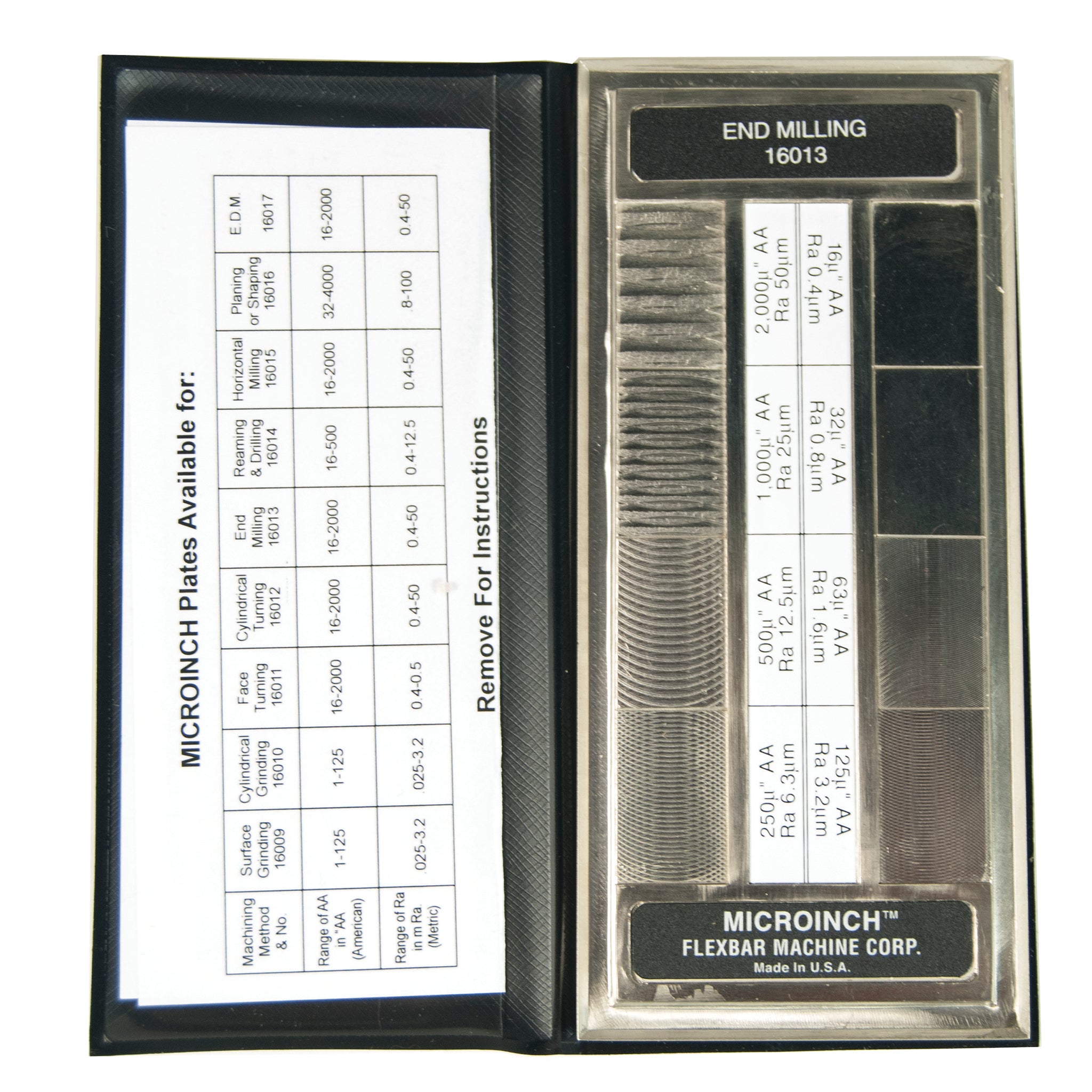 Microinch™ Comparator Plates - High-Precision Surface Finish Measurement Tools for Metalworking & Quality Control | Ideal for Machinists, Engineers & Industrial Applications